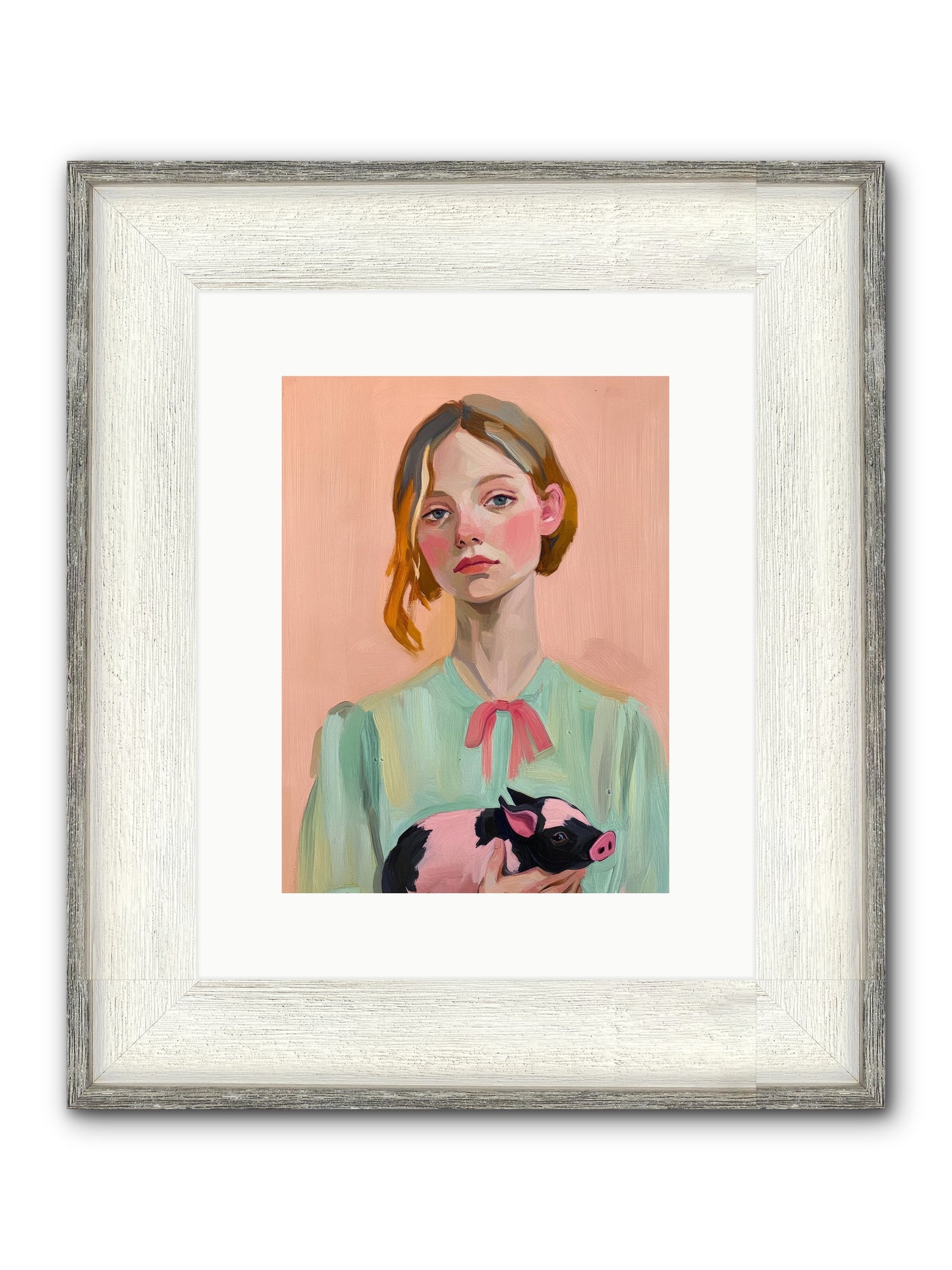 The Noble Barnyard Framed Print - Driftwood White 9x12