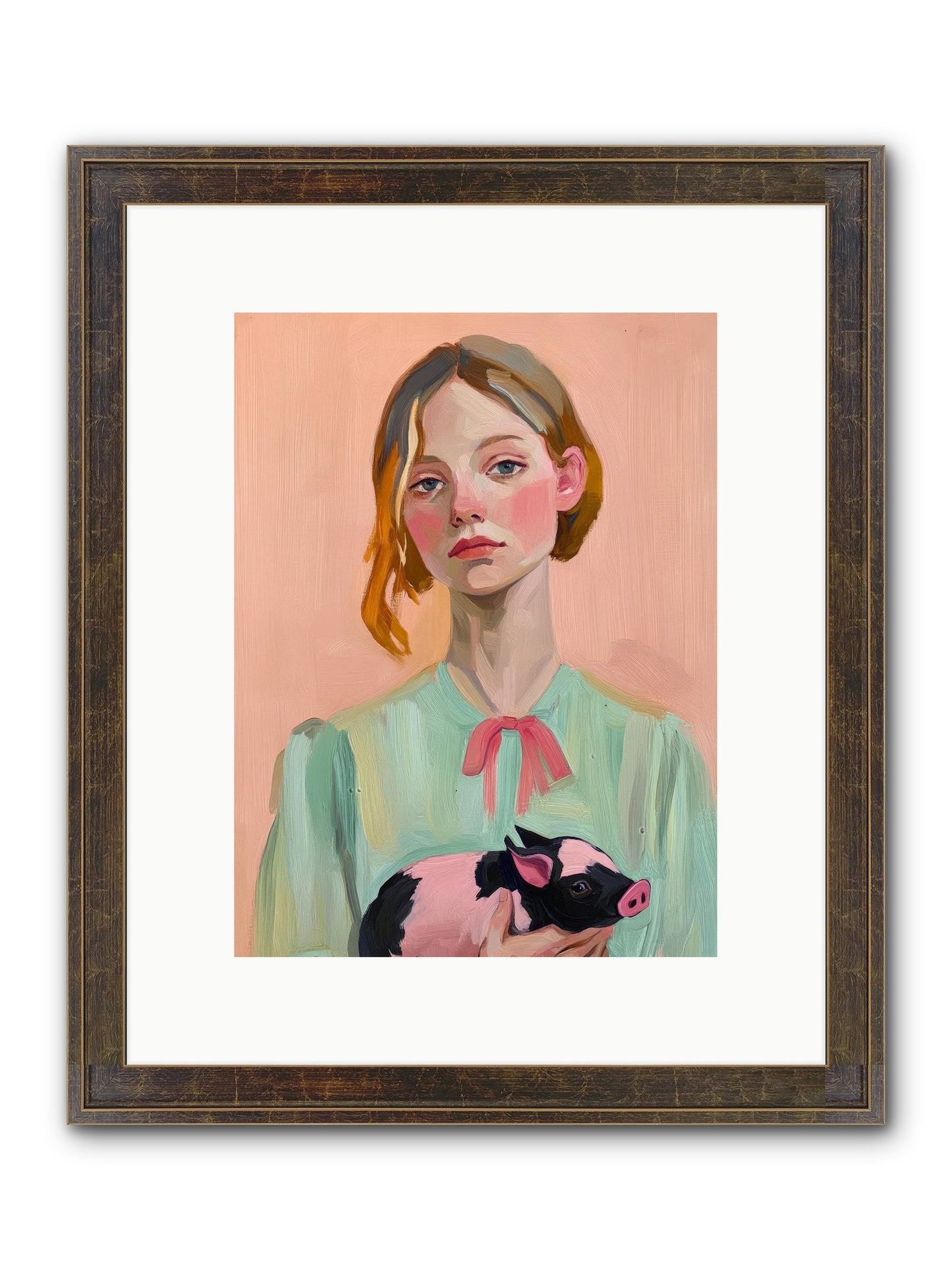 The Noble Barnyard Framed Print - Slimwoods Black/Gold 9x12