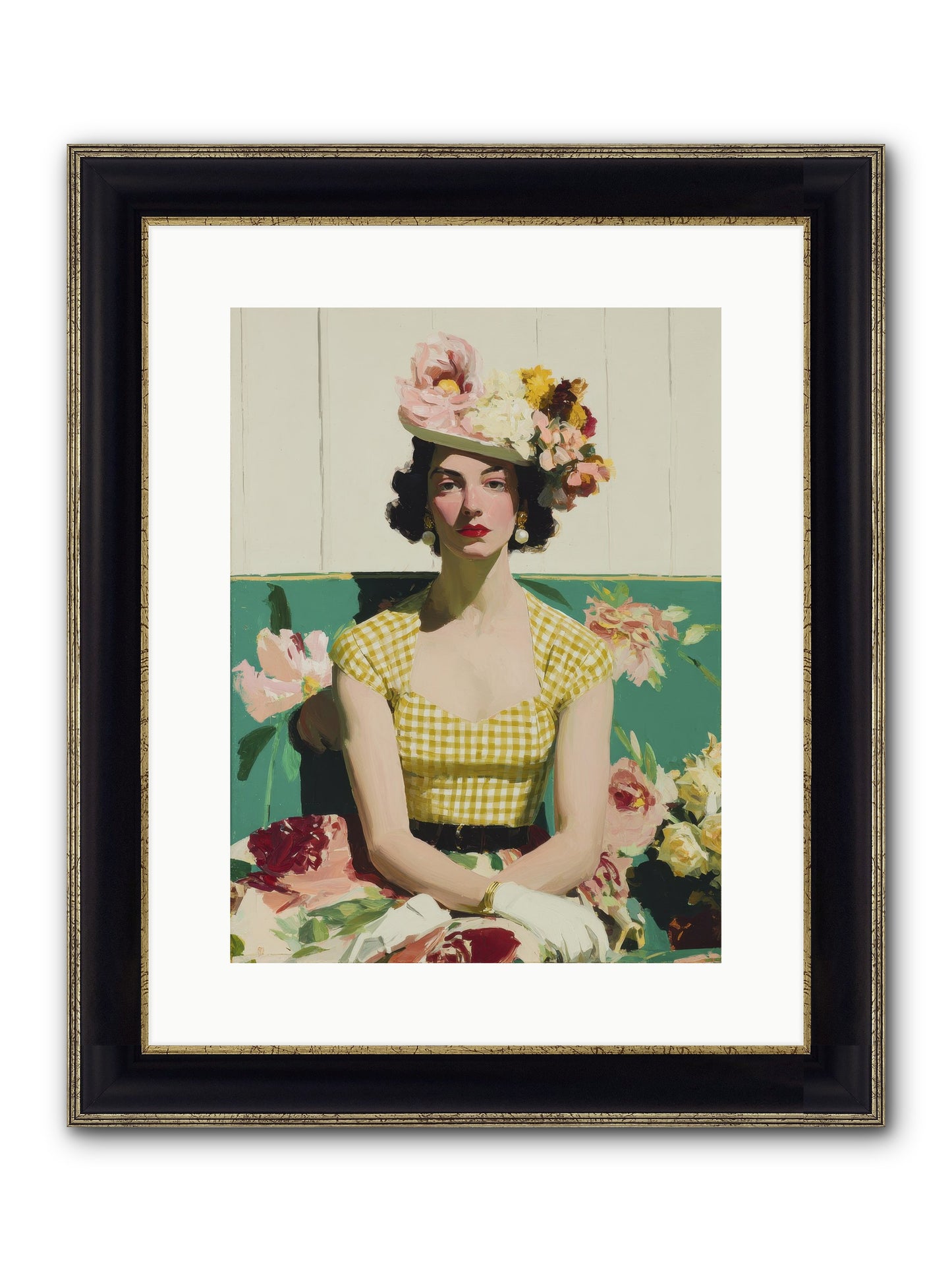 The One Who Commanded Spring Framed Print - Black & Gold 12x16