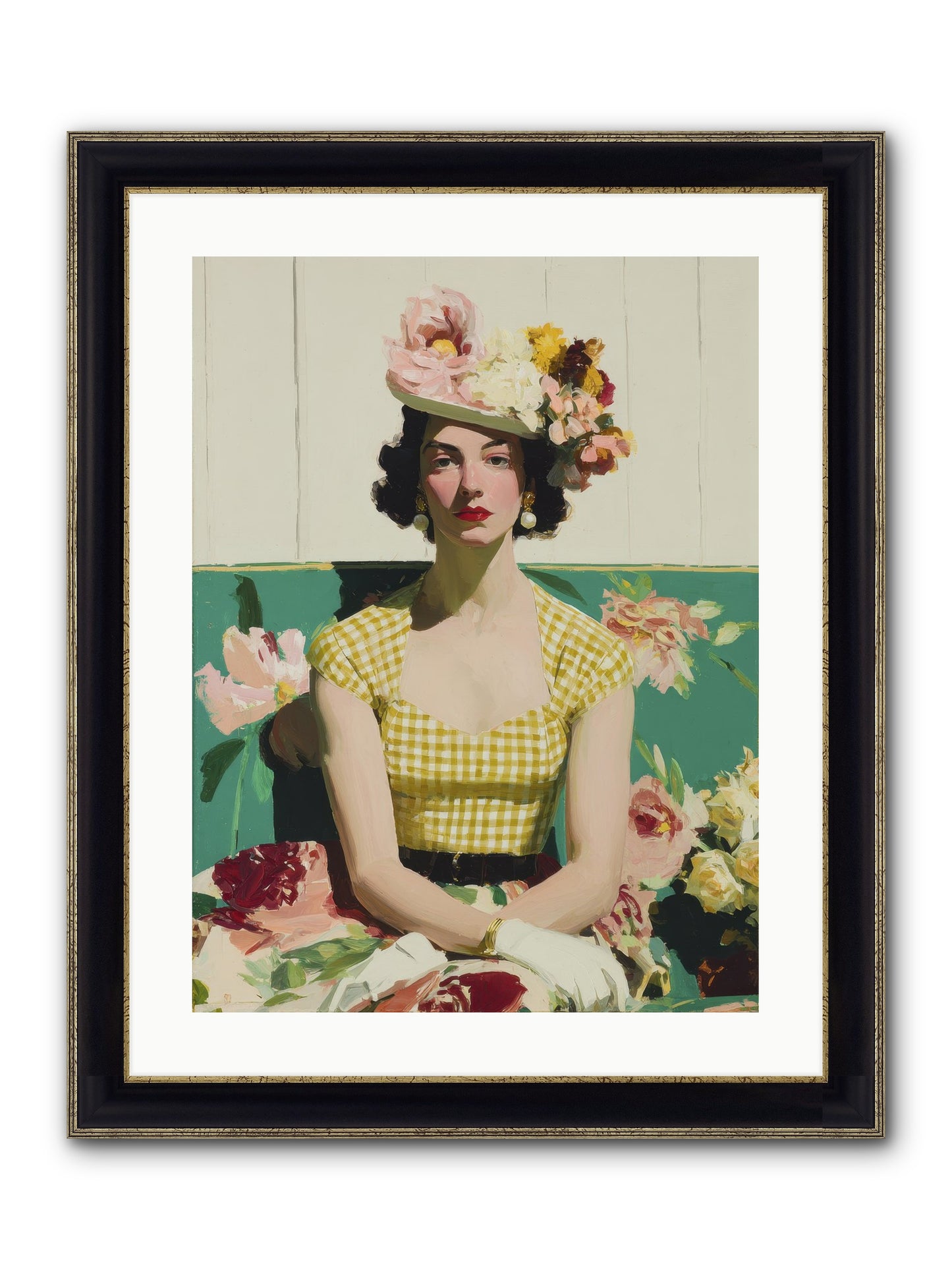 The One Who Commanded Spring Framed Print - Black & Gold 18x24