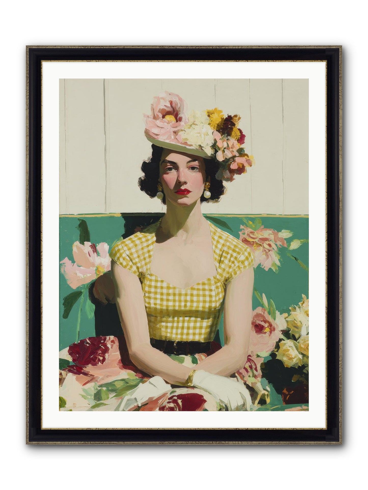 The One Who Commanded Spring Framed Print - Black & Gold 30x40