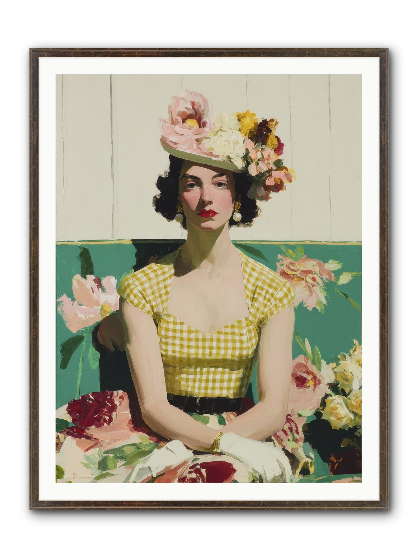 The One Who Commanded Spring Framed Print - Slimwoods Black/Gold 36x48