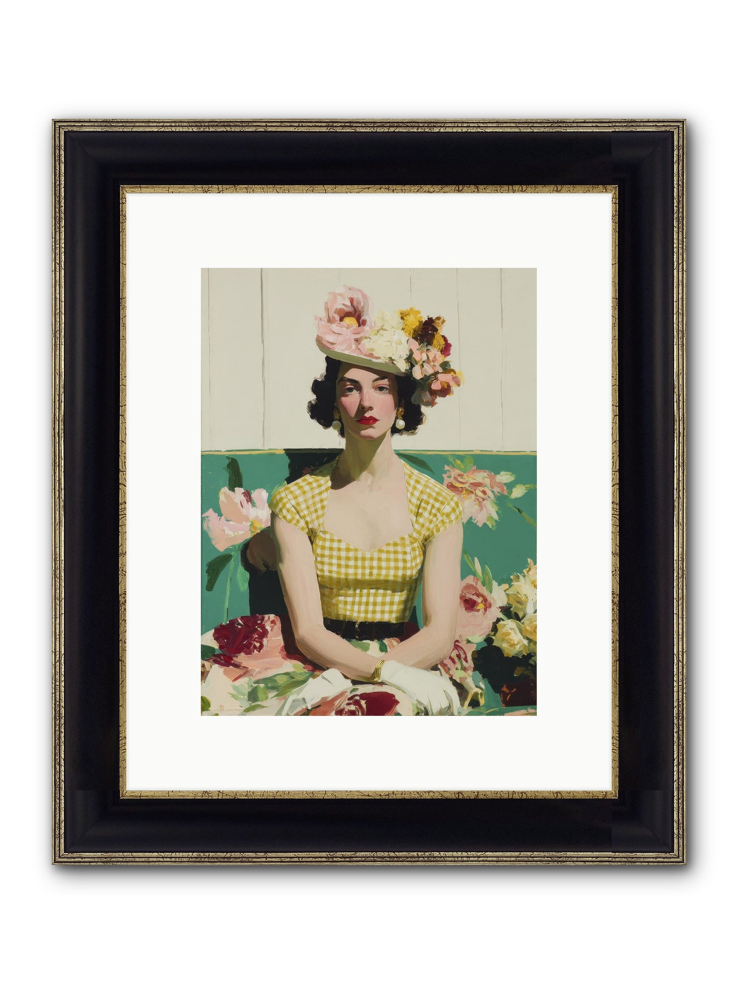 The One Who Commanded Spring Framed Print - Black & Gold 9x12