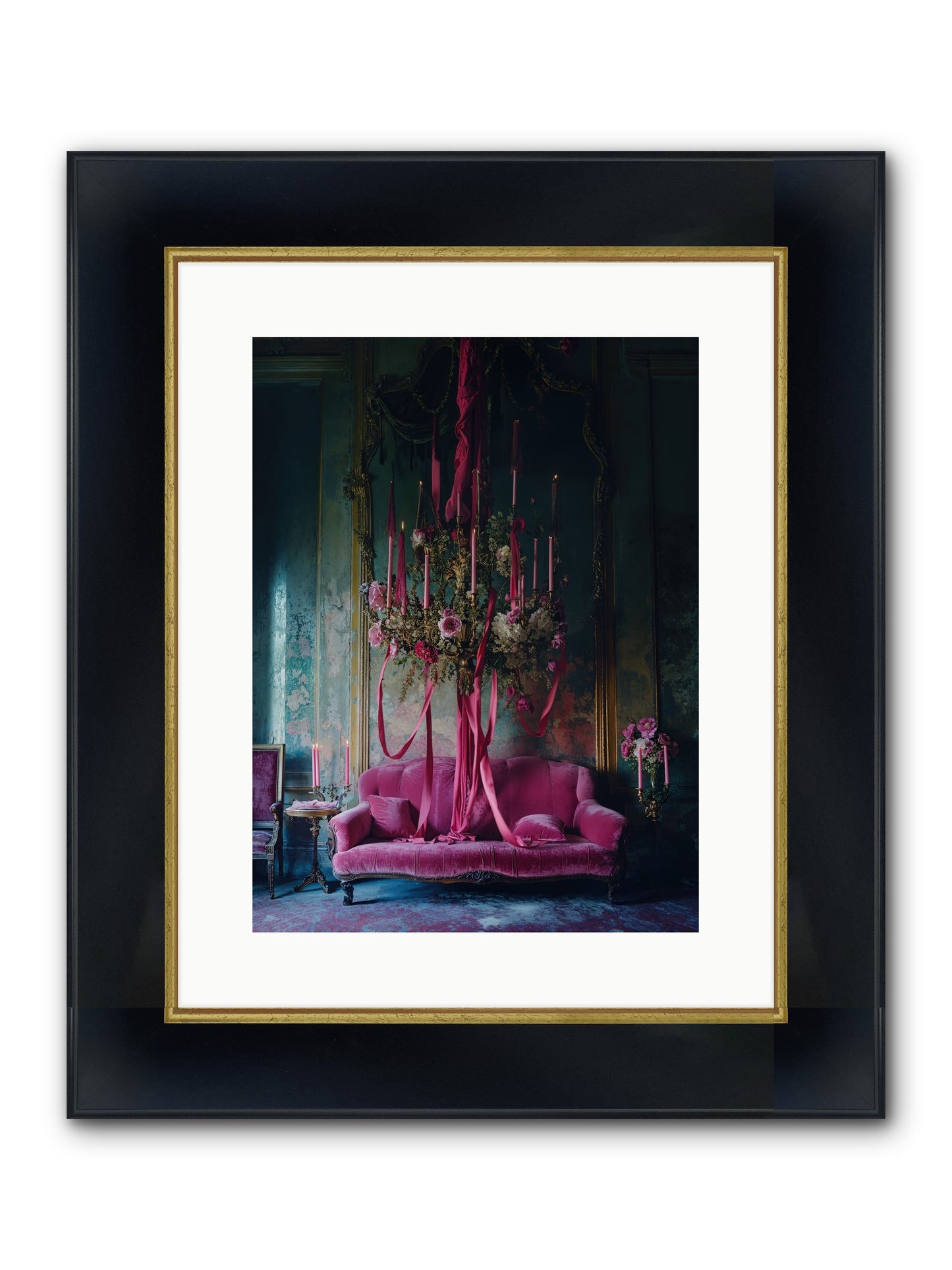 The Opera's Crown Framed Print - Wide Black w/Gold 12x16
