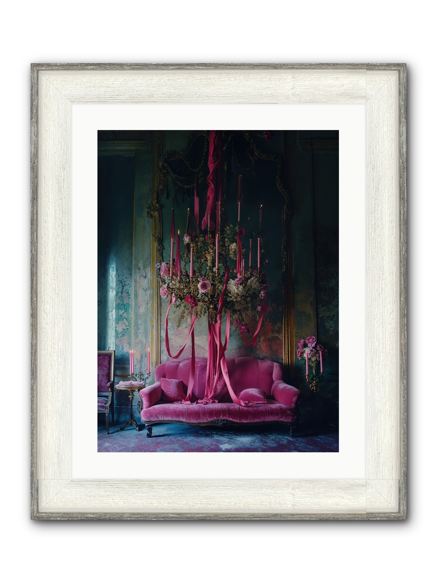 The Opera's Crown Framed Print - Driftwood White 18x24