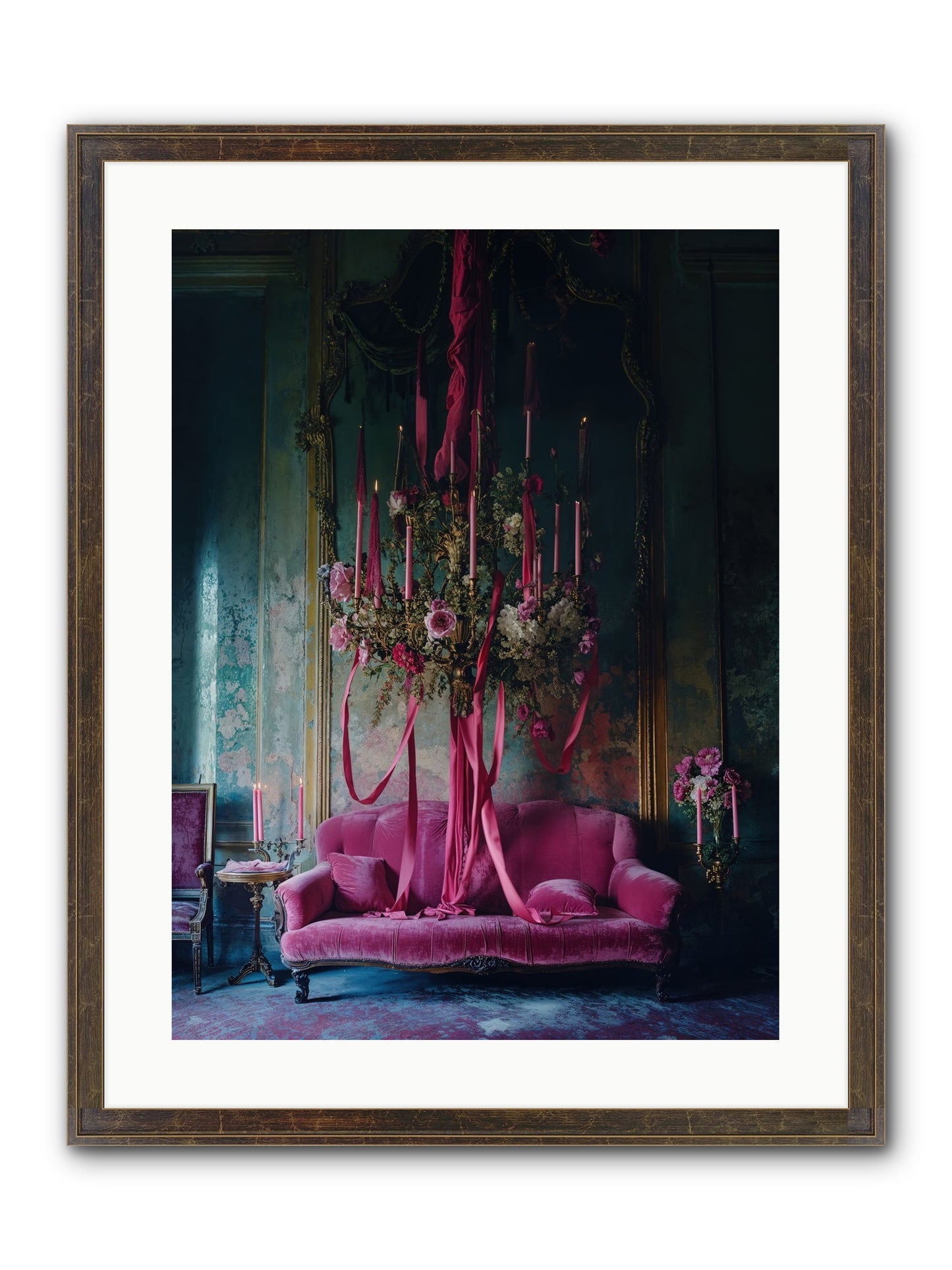 The Opera's Crown Framed Print - Slimwoods Black/Gold 18x24