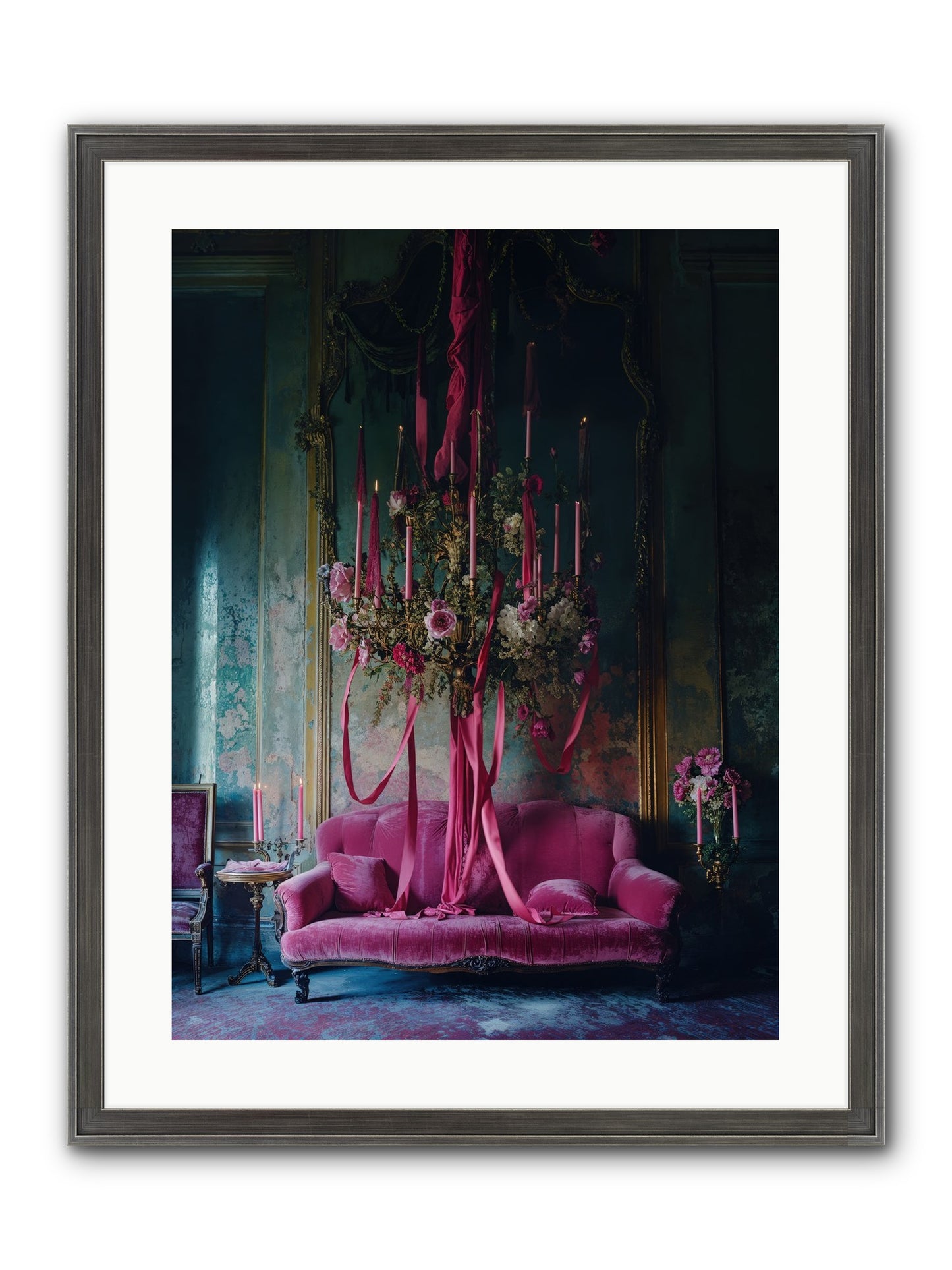 The Opera's Crown Framed Print - Slimwoods Black/Silver 18x24