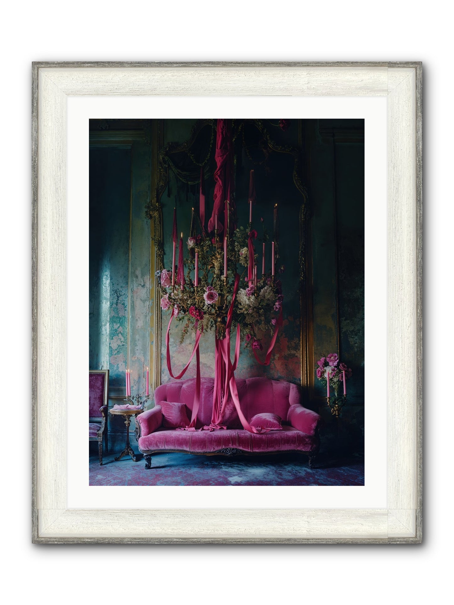 The Opera's Crown Framed Print - Driftwood White 24x32
