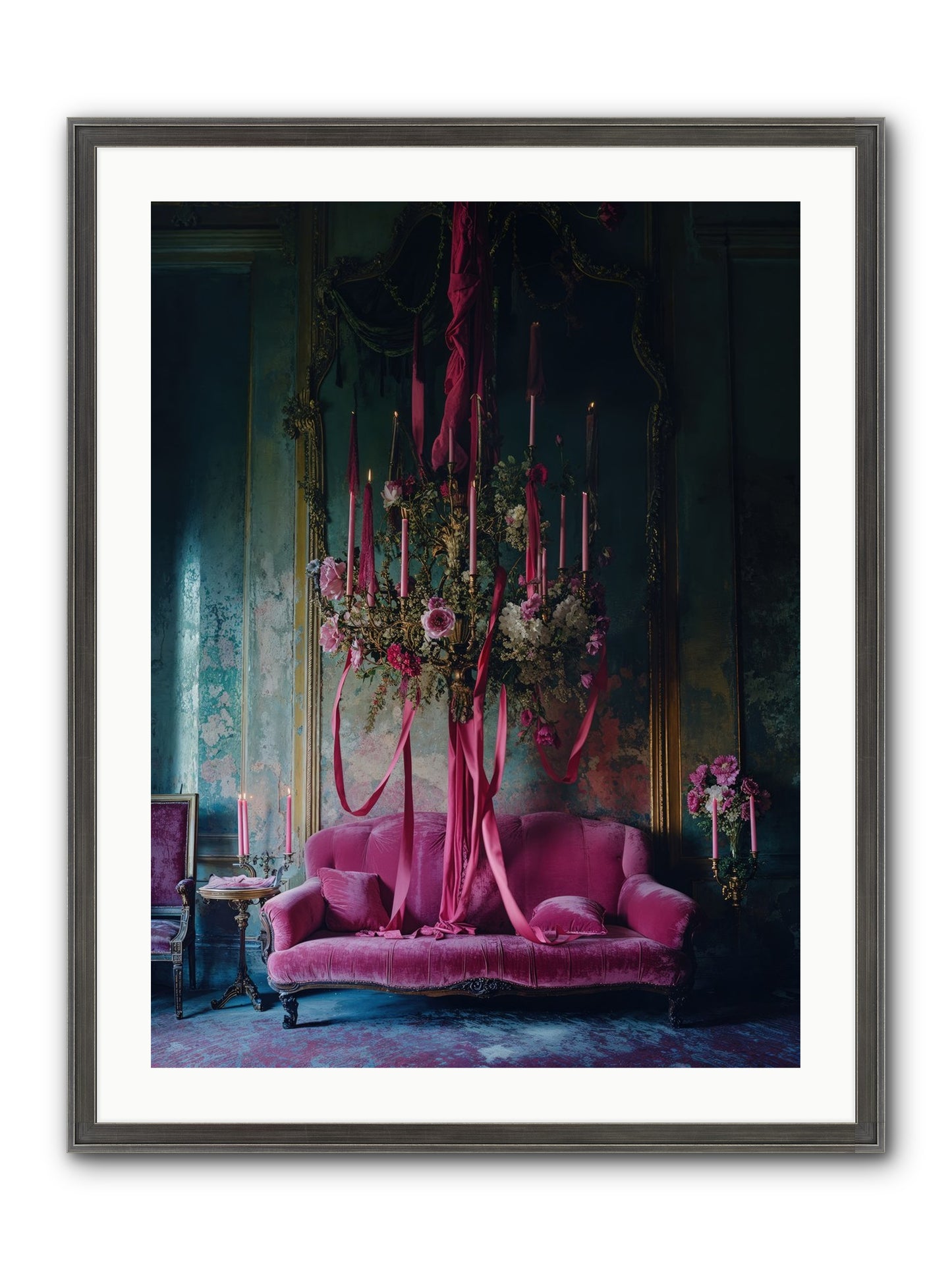 The Opera's Crown Framed Print - Slimwoods Black/Silver 24x32
