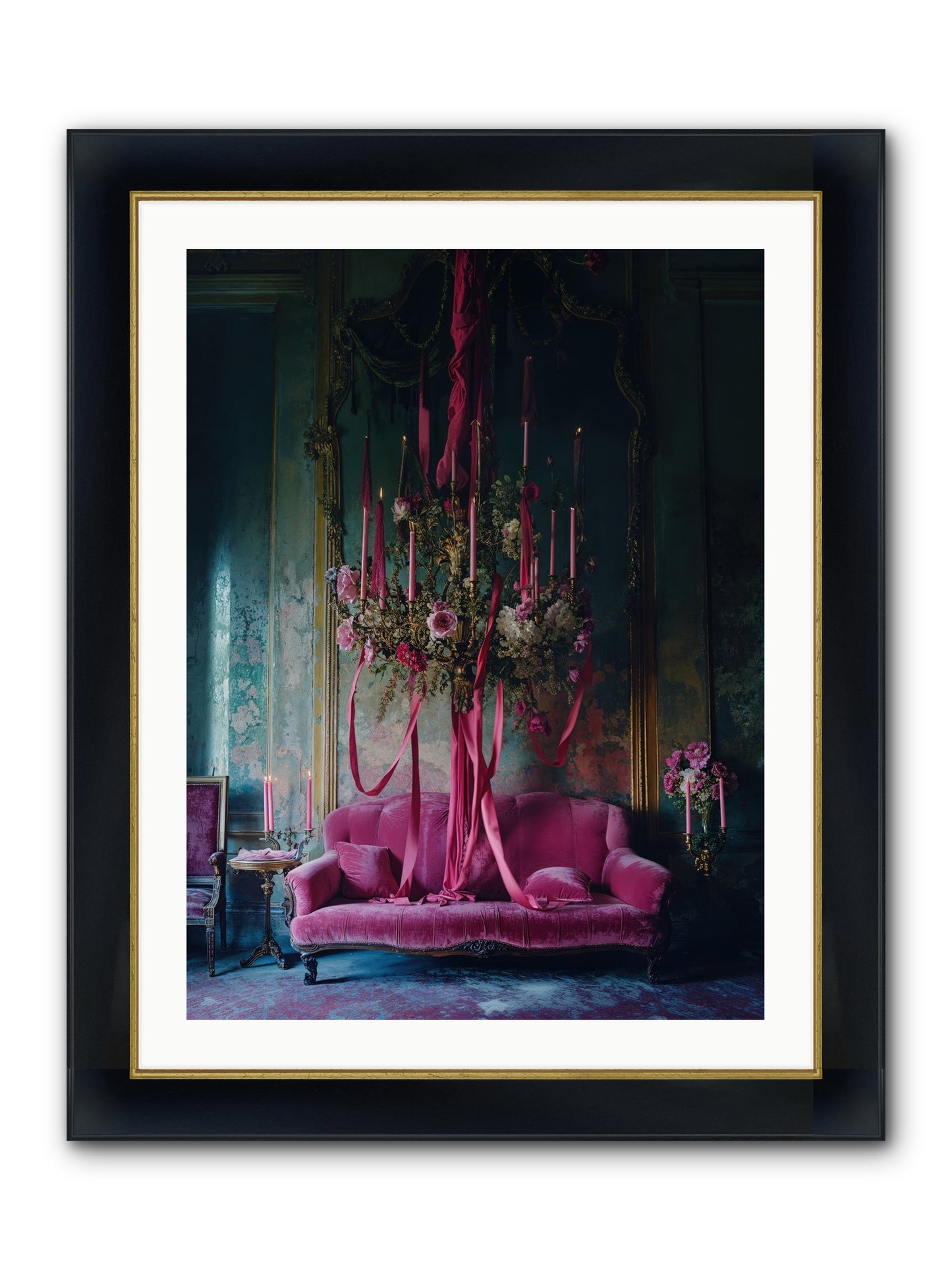 The Opera's Crown Framed Print - Wide Black w/Gold 24x32