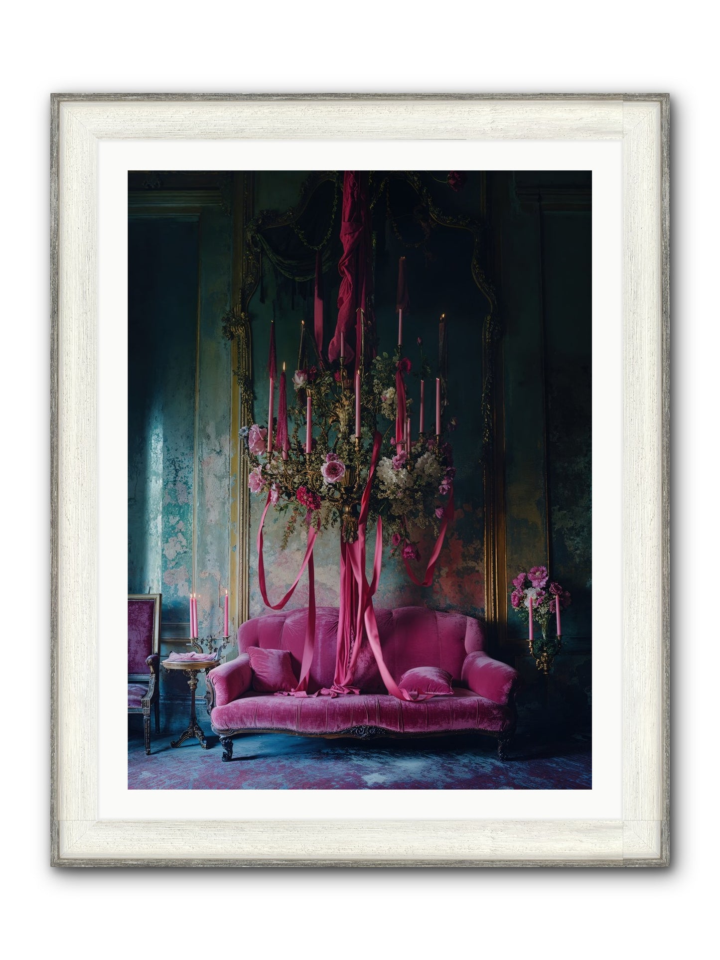 The Opera's Crown Framed Print - Driftwood White 30x40