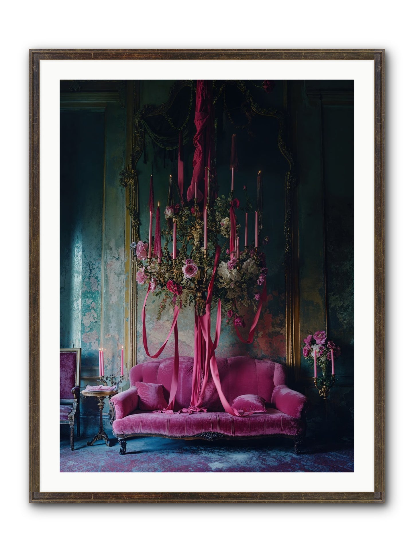 The Opera's Crown Framed Print - Slimwoods Black/Gold 30x40