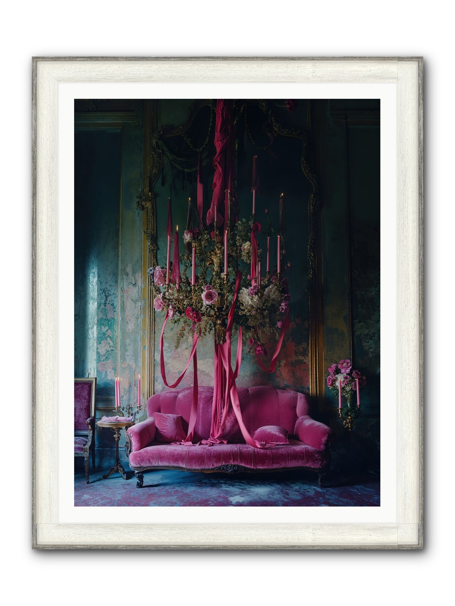 The Opera's Crown Framed Print - Driftwood White 36x48