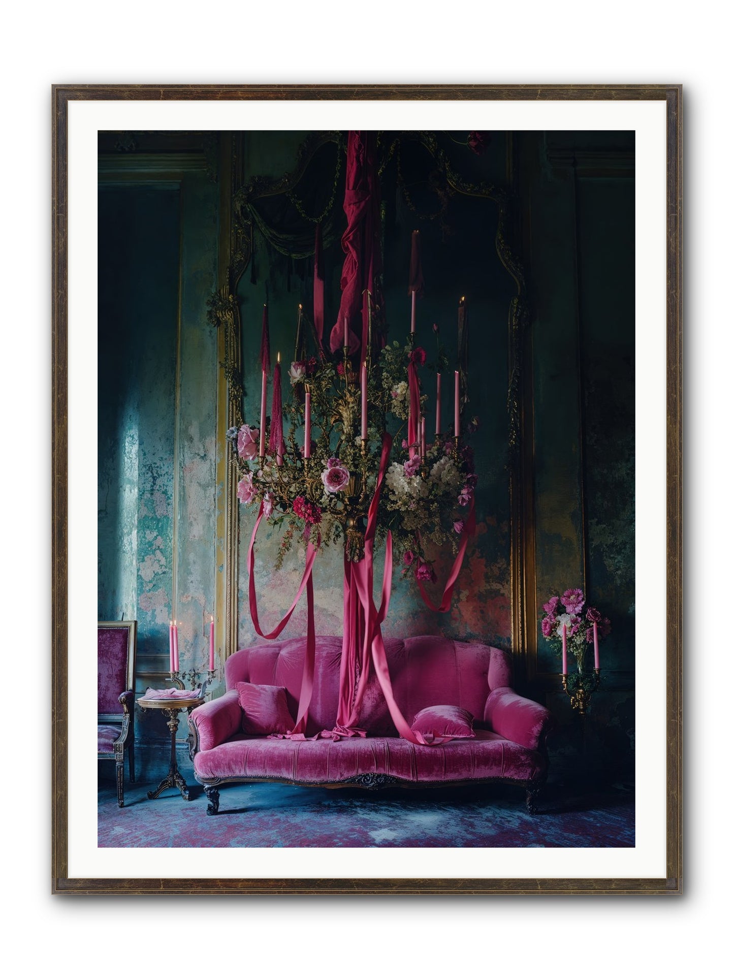The Opera's Crown Framed Print - Slimwoods Black/Gold 36x48