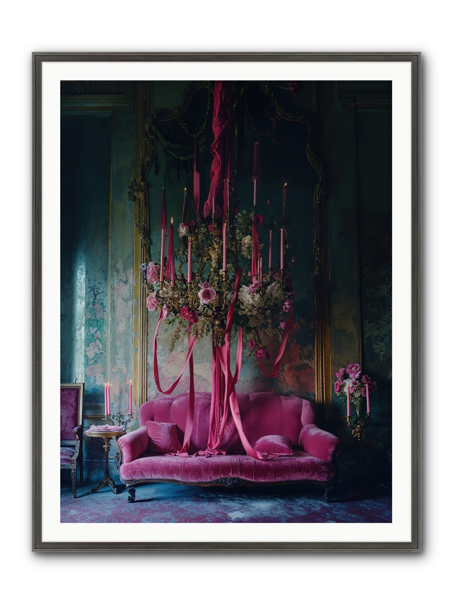 The Opera's Crown Framed Print - Slimwoods Black/Silver 36x48