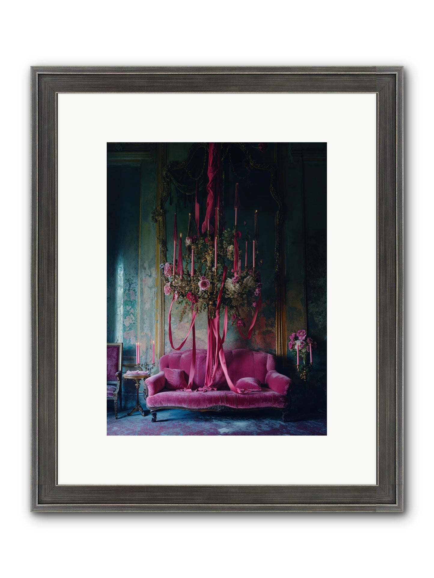 The Opera's Crown Framed Print - Slimwoods Black/Silver 9x12