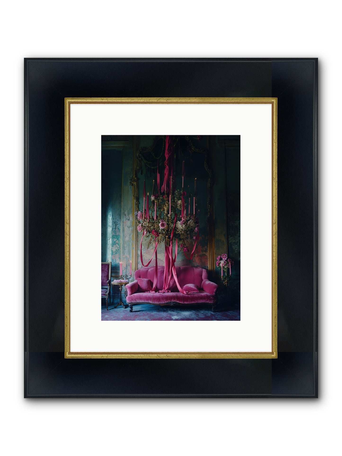 The Opera's Crown Framed Print - Wide Black w/Gold 9x12
