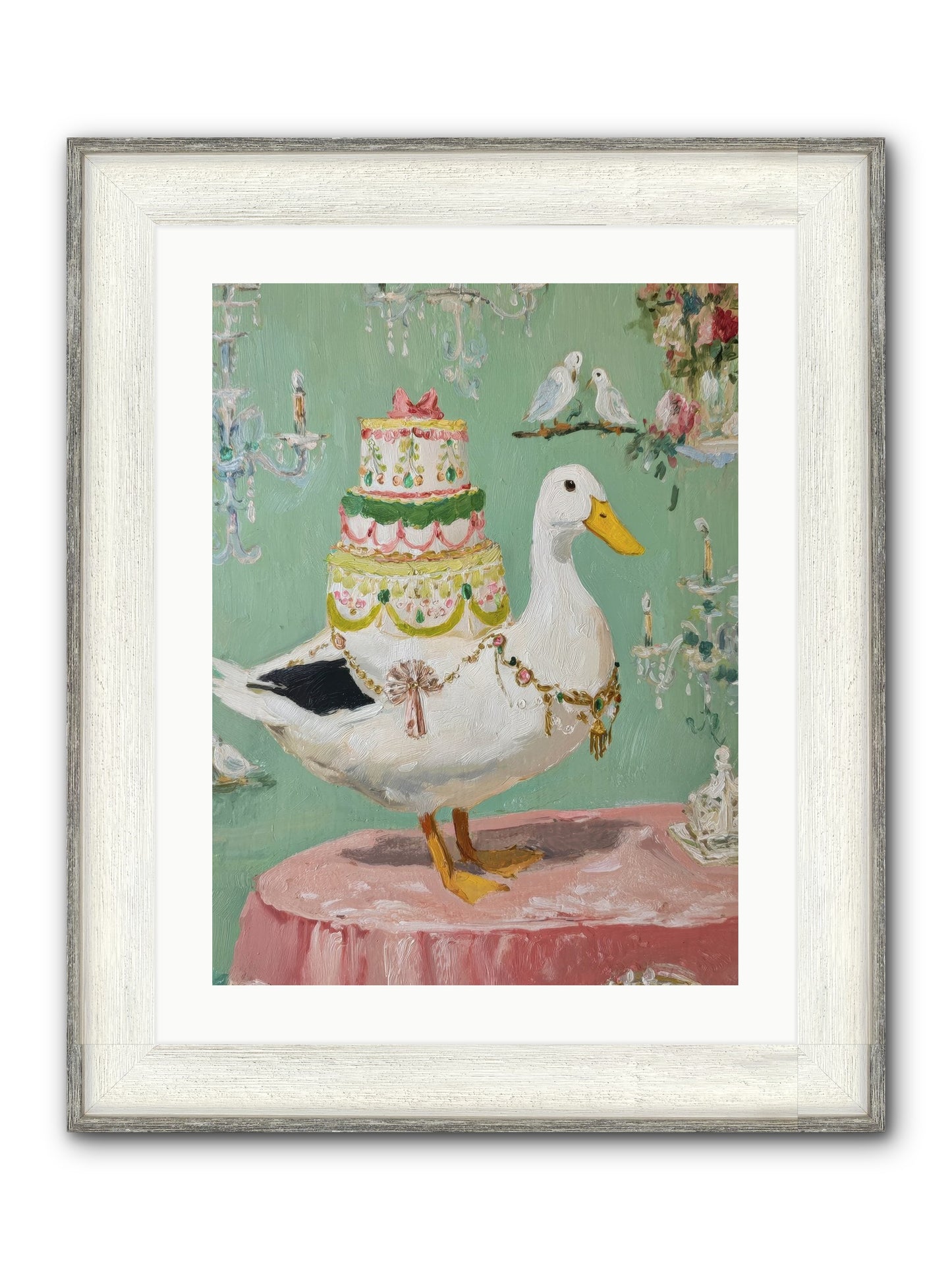 The Opulent Daydream Framed Print - Driftwood White 18x24