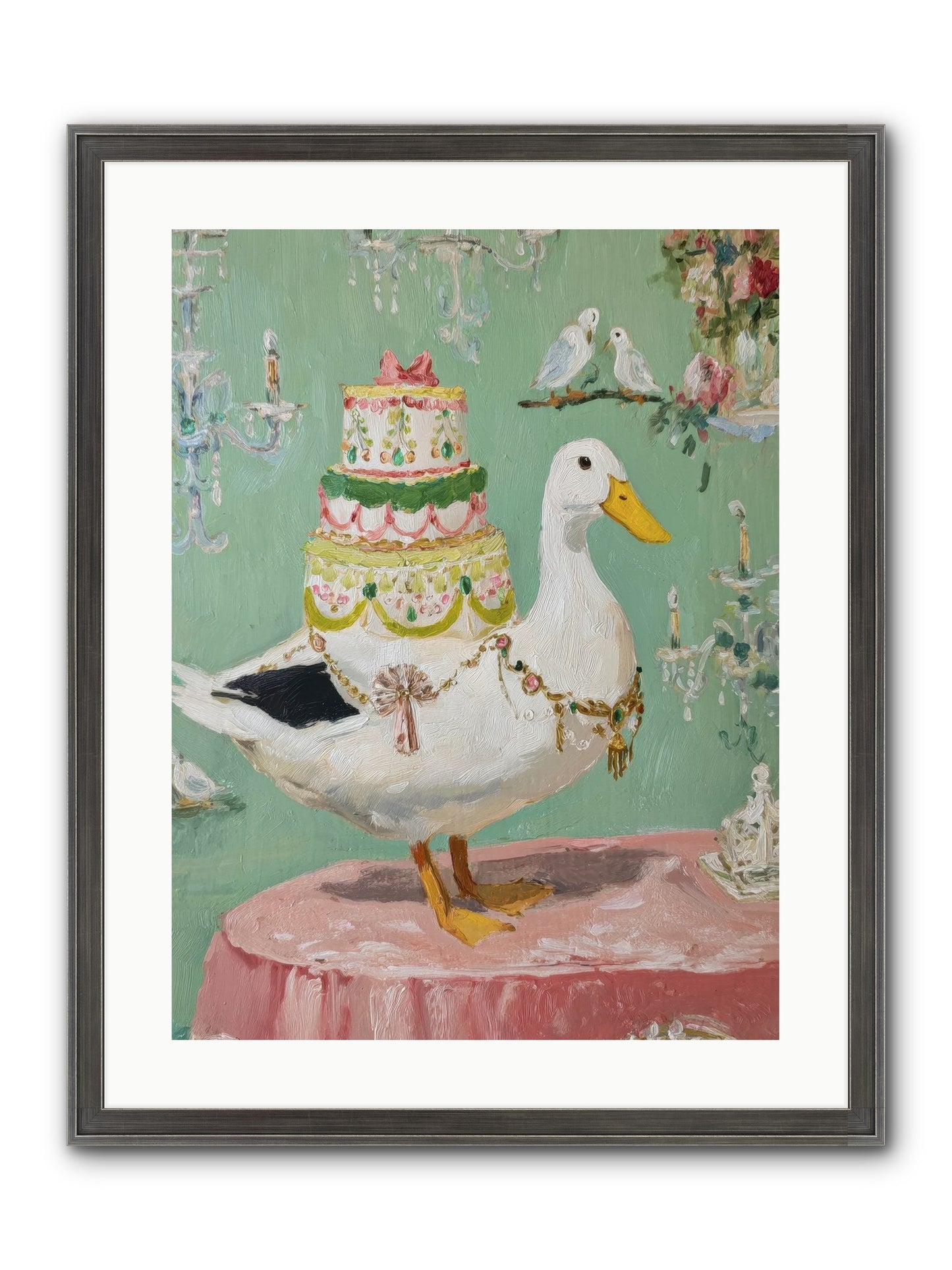 The Opulent Daydream Framed Print - Slimwoods Black/Silver 18x24