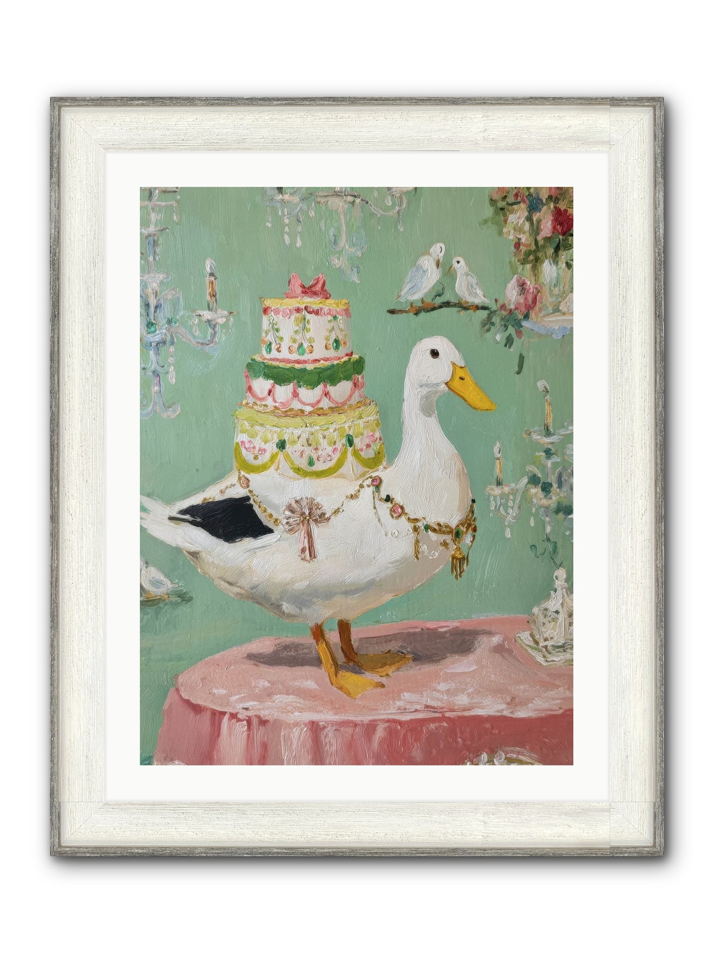 The Opulent Daydream Framed Print - Driftwood White 24x32
