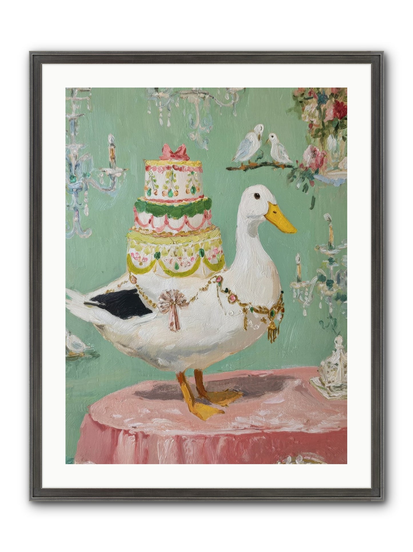The Opulent Daydream Framed Print - Slimwoods Black/Silver 24x32