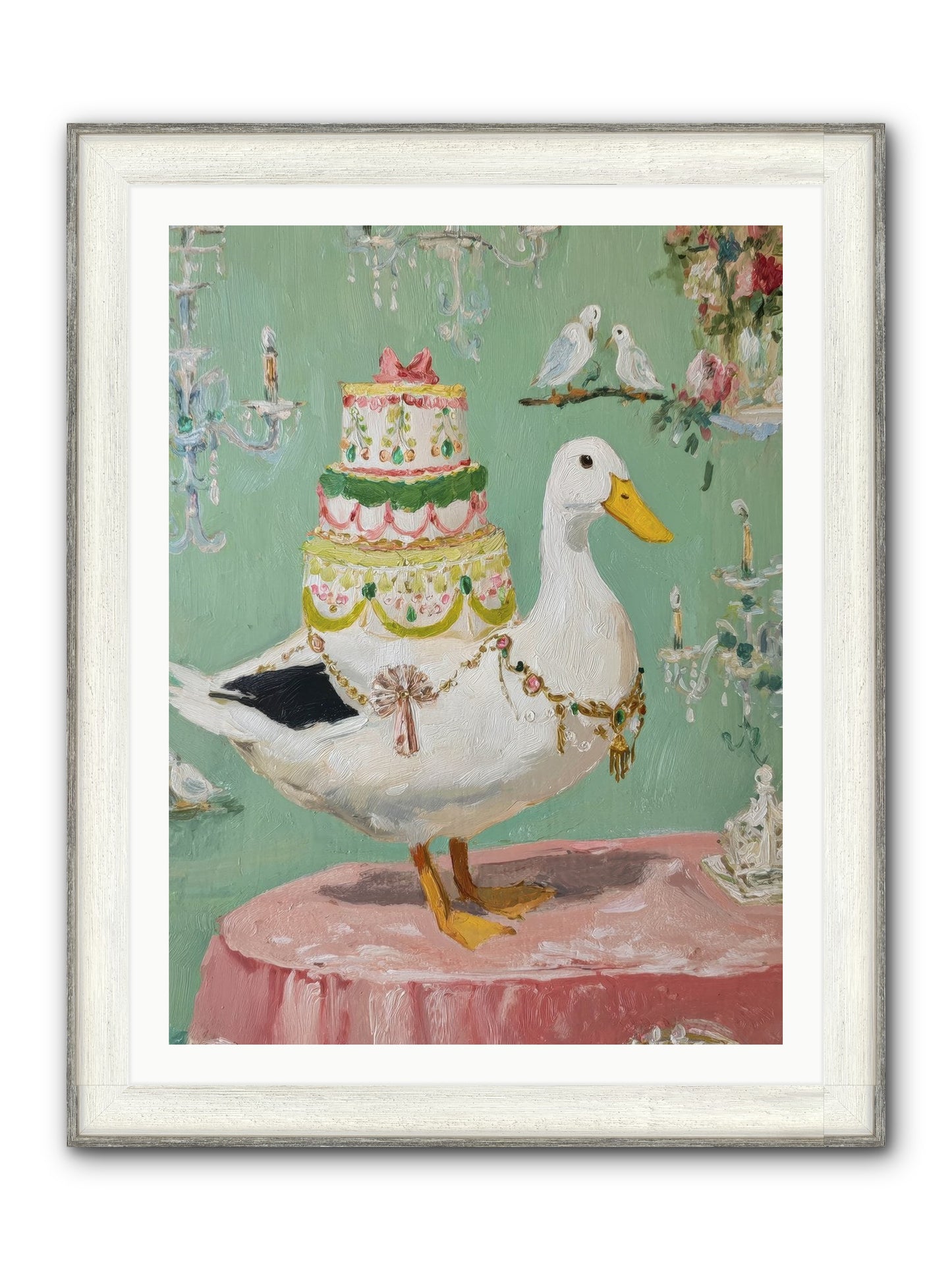 The Opulent Daydream Framed Print - Driftwood White 30x40