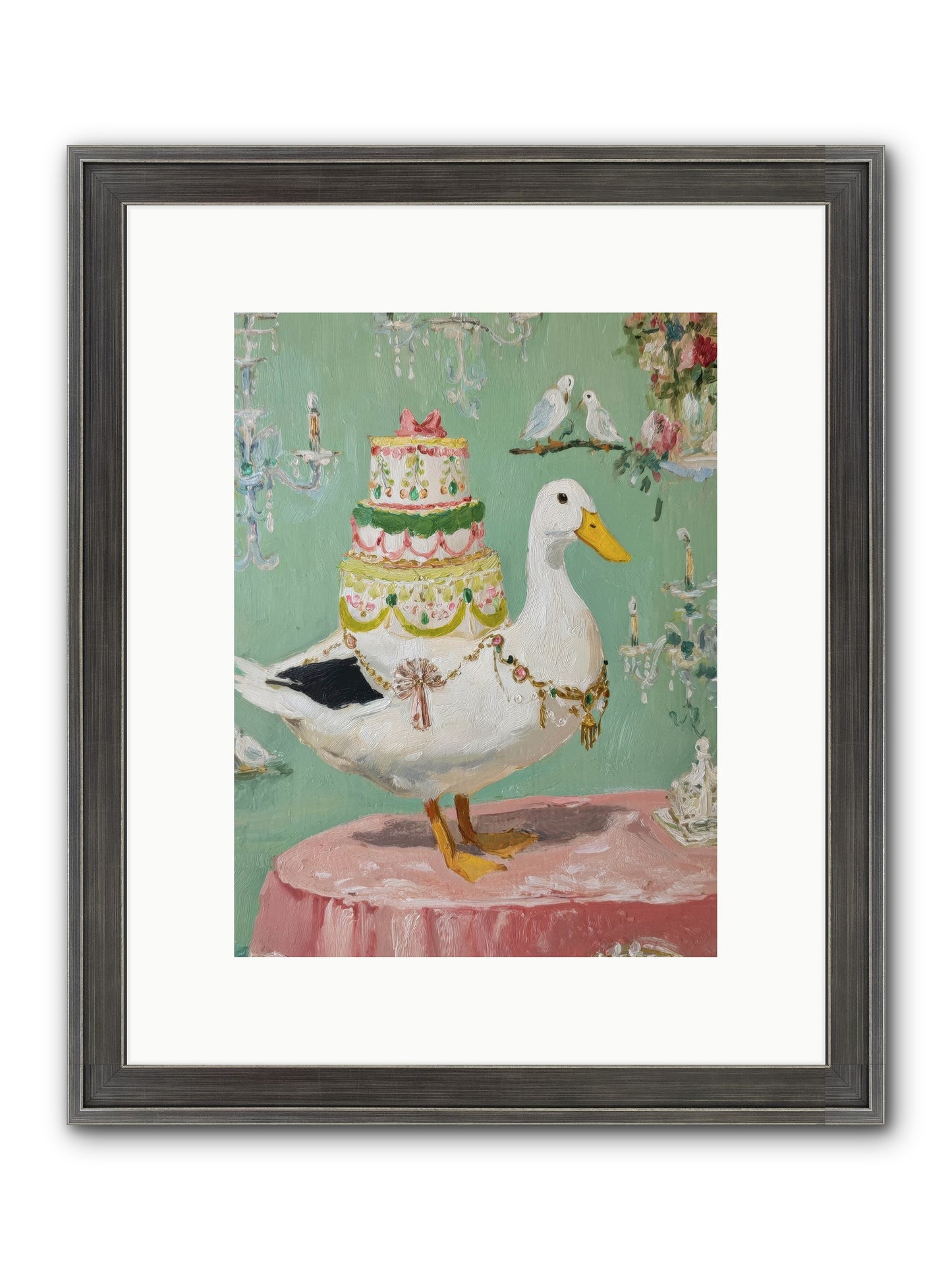 The Opulent Daydream Framed Print - Slimwoods Black/Silver 9x12