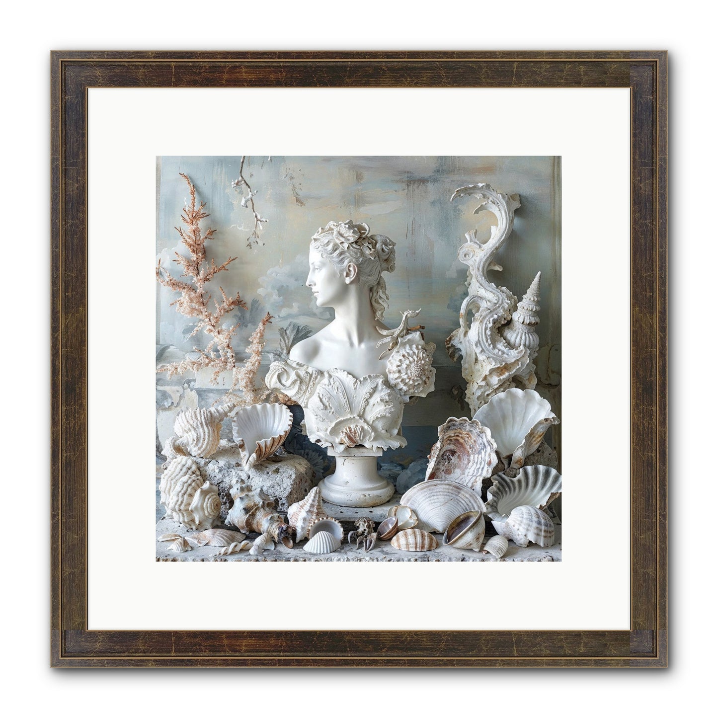 The Oyster's Opera Framed Print - Slimwoods Black/Gold 12x12