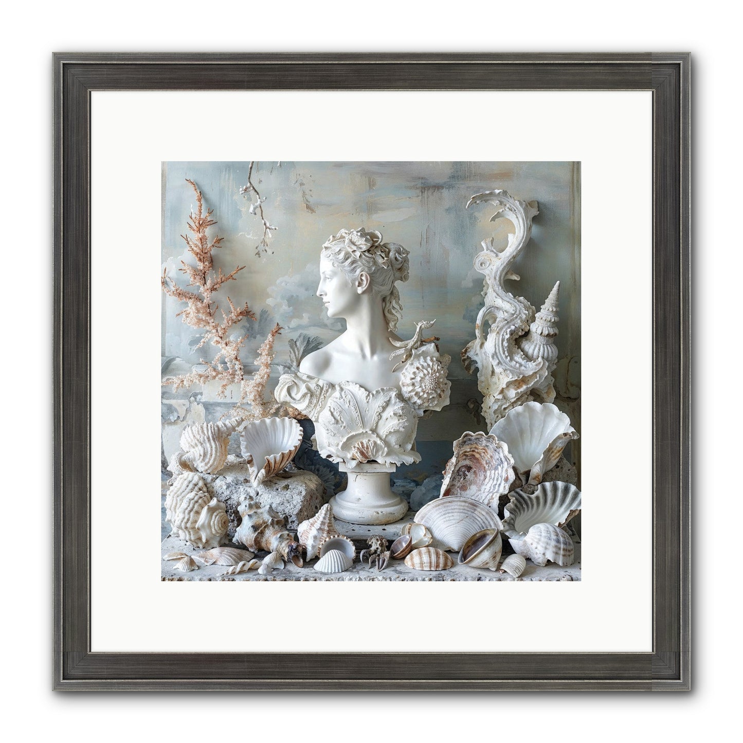 The Oyster's Opera Framed Print - Slimwoods Black/Silver 12x12