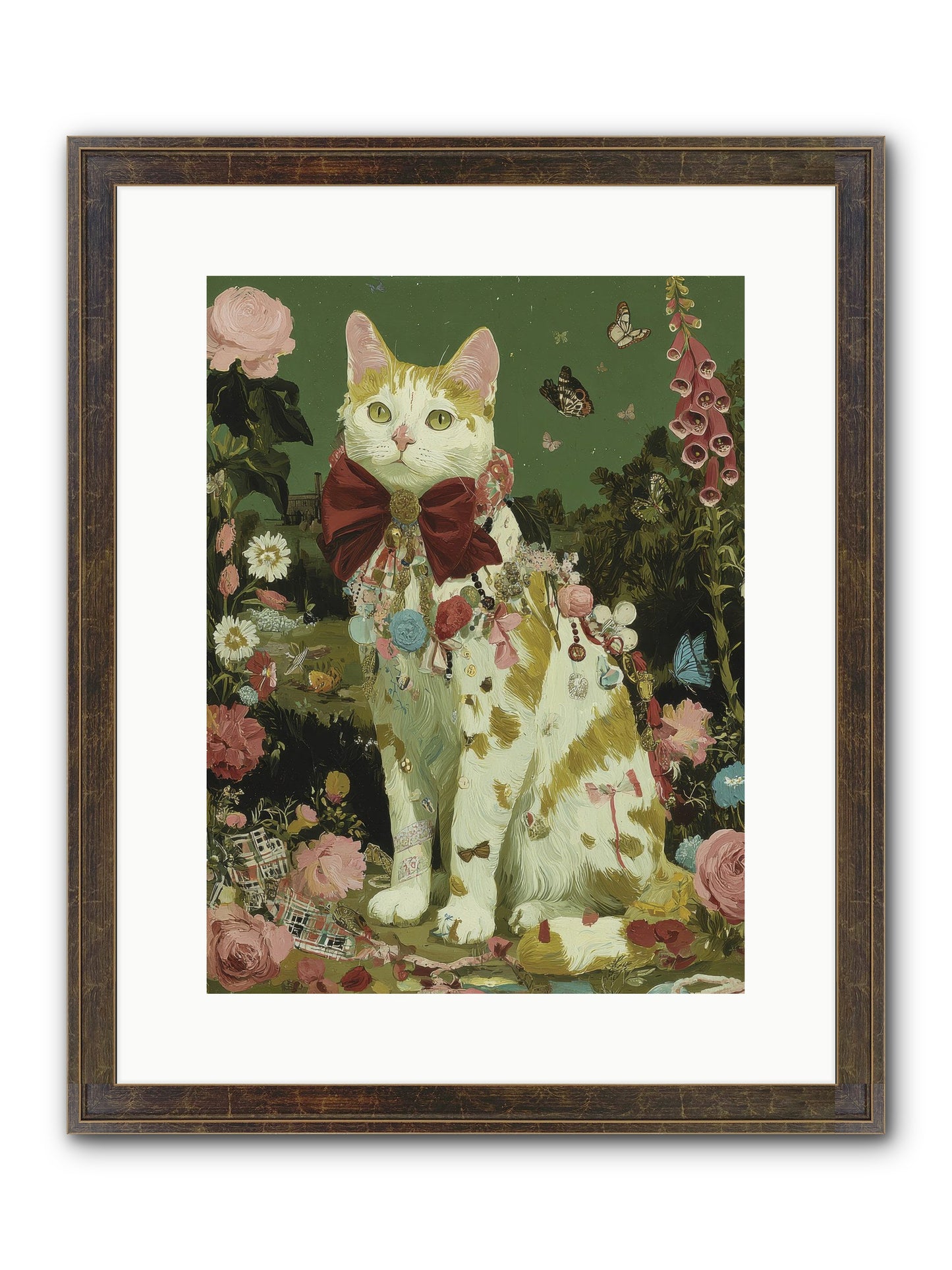 The Painted Path Framed Print - Slimwoods Black/Gold 12x16