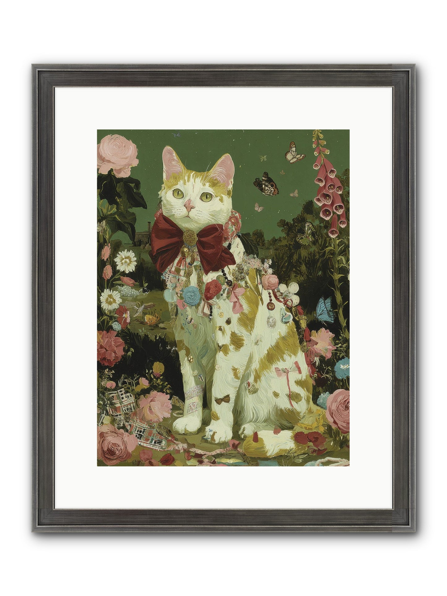 The Painted Path Framed Print - Slimwoods Black/Silver 12x16