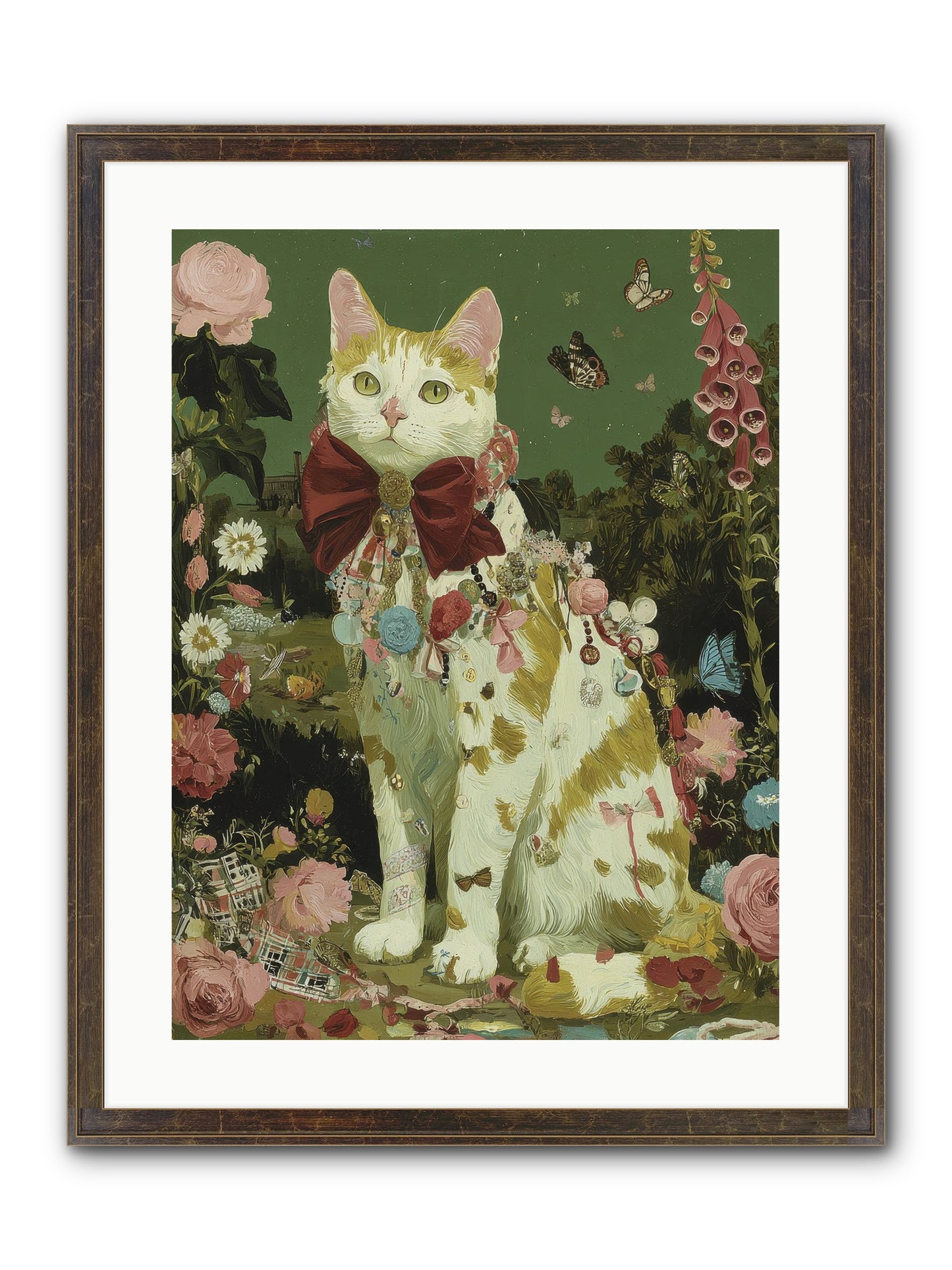 The Painted Path Framed Print - Slimwoods Black/Gold 18x24