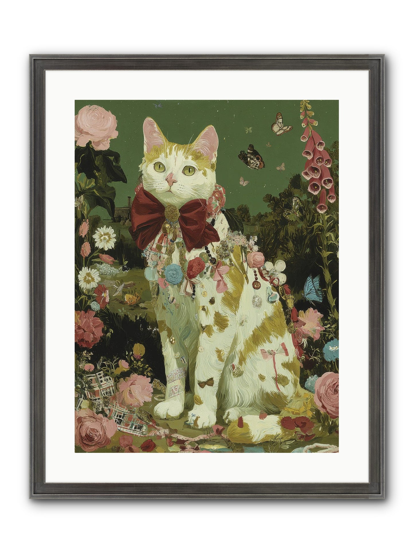 The Painted Path Framed Print - Slimwoods Black/Silver 18x24