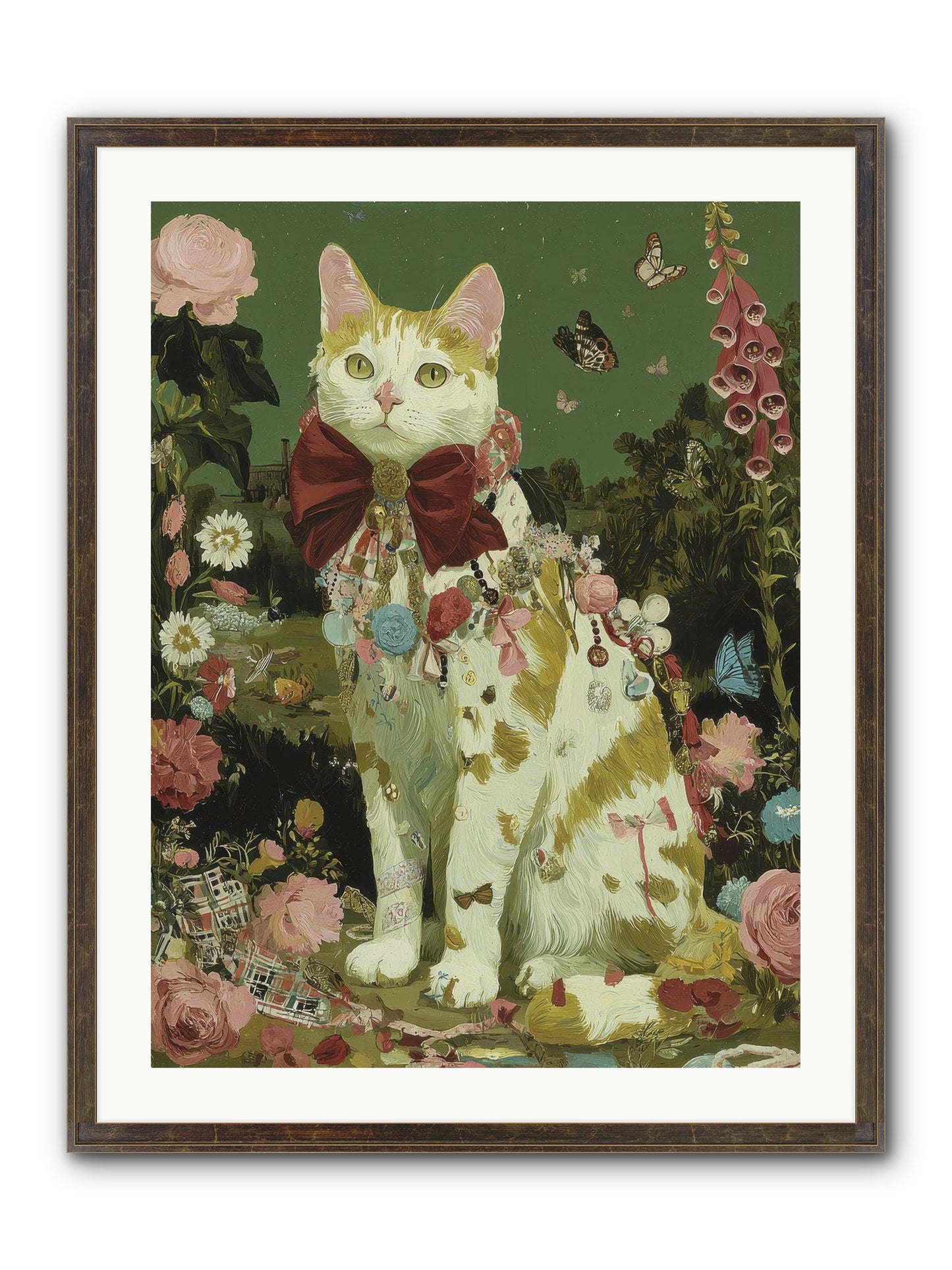 The Painted Path Framed Print - Slimwoods Black/Gold 24x32