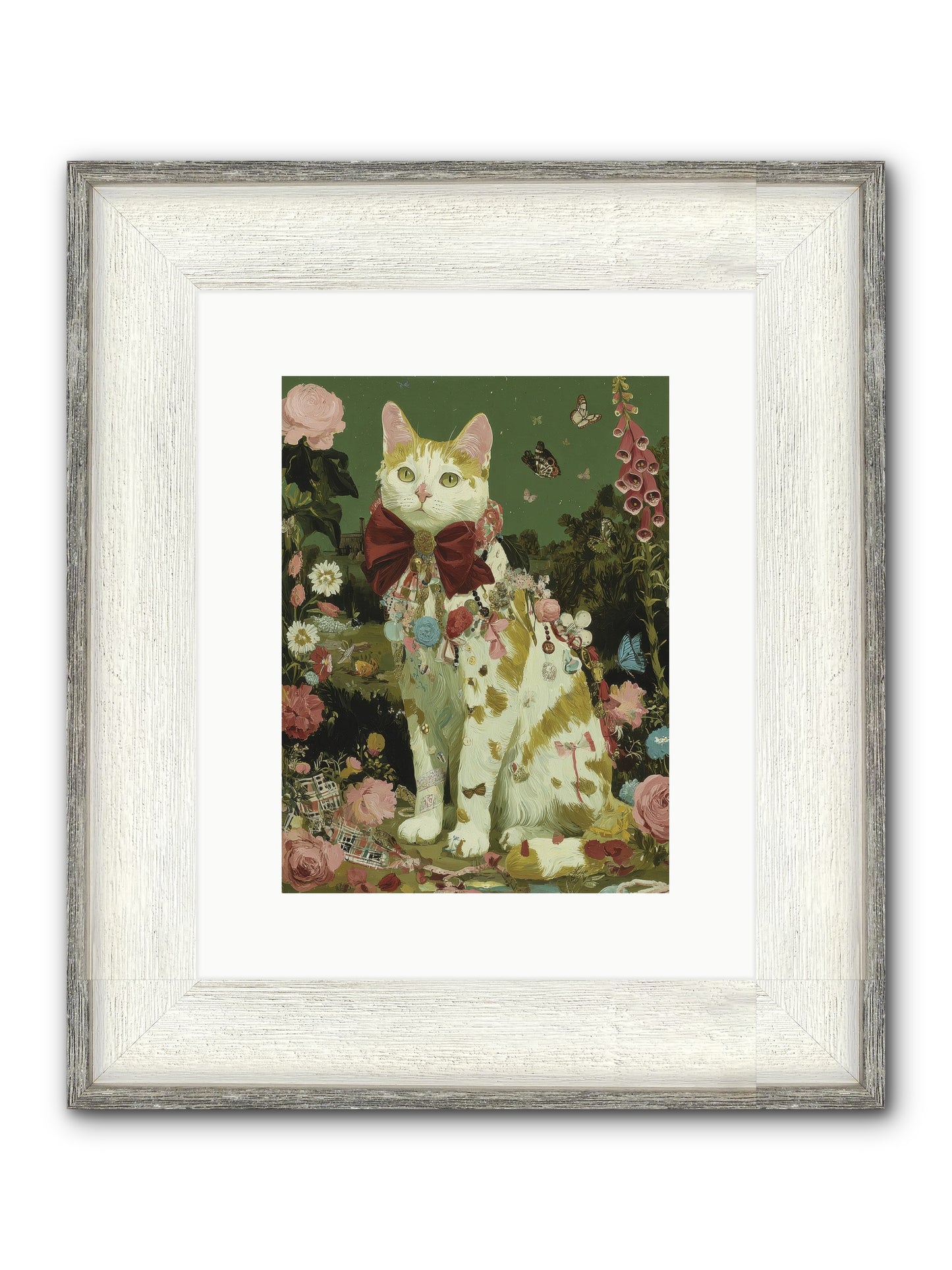 The Painted Path Framed Print - Driftwood White 9x12