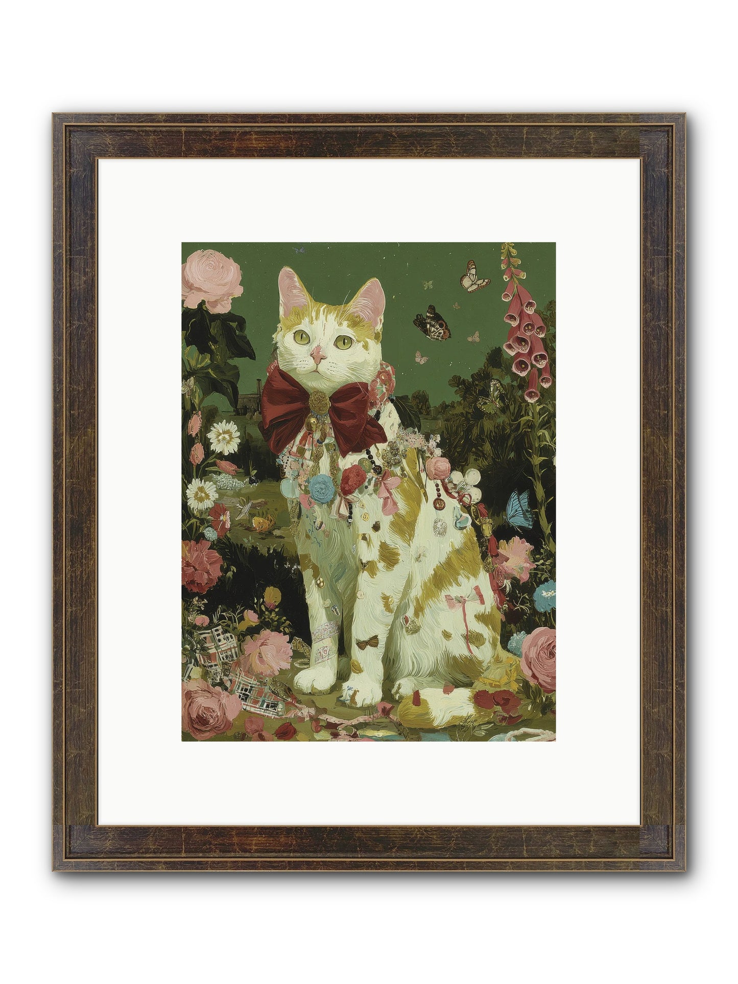 The Painted Path Framed Print - Slimwoods Black/Gold 9x12