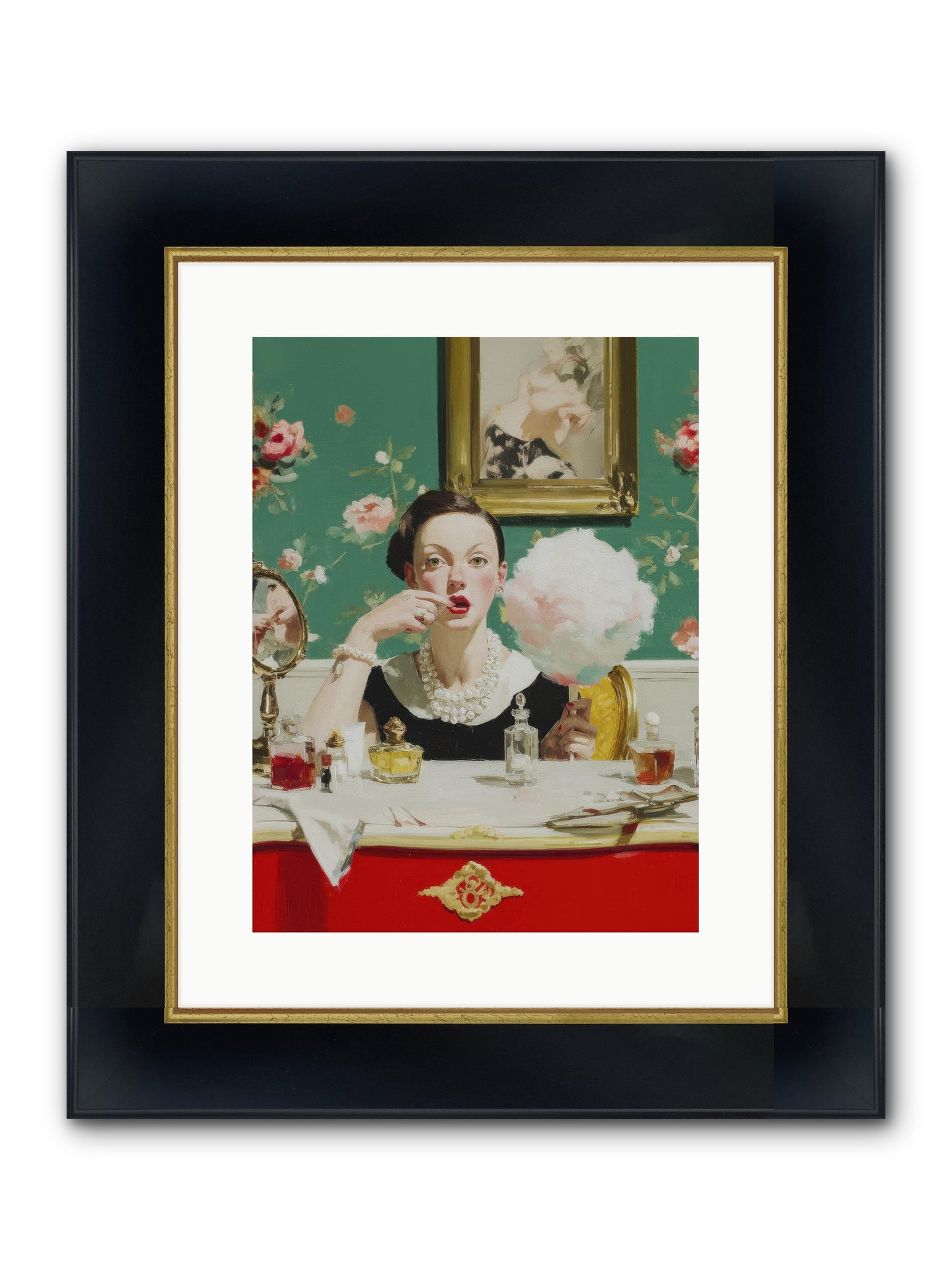 The Parlour Of Lost Accessories Framed Print - Wide Black w/Gold 12x16