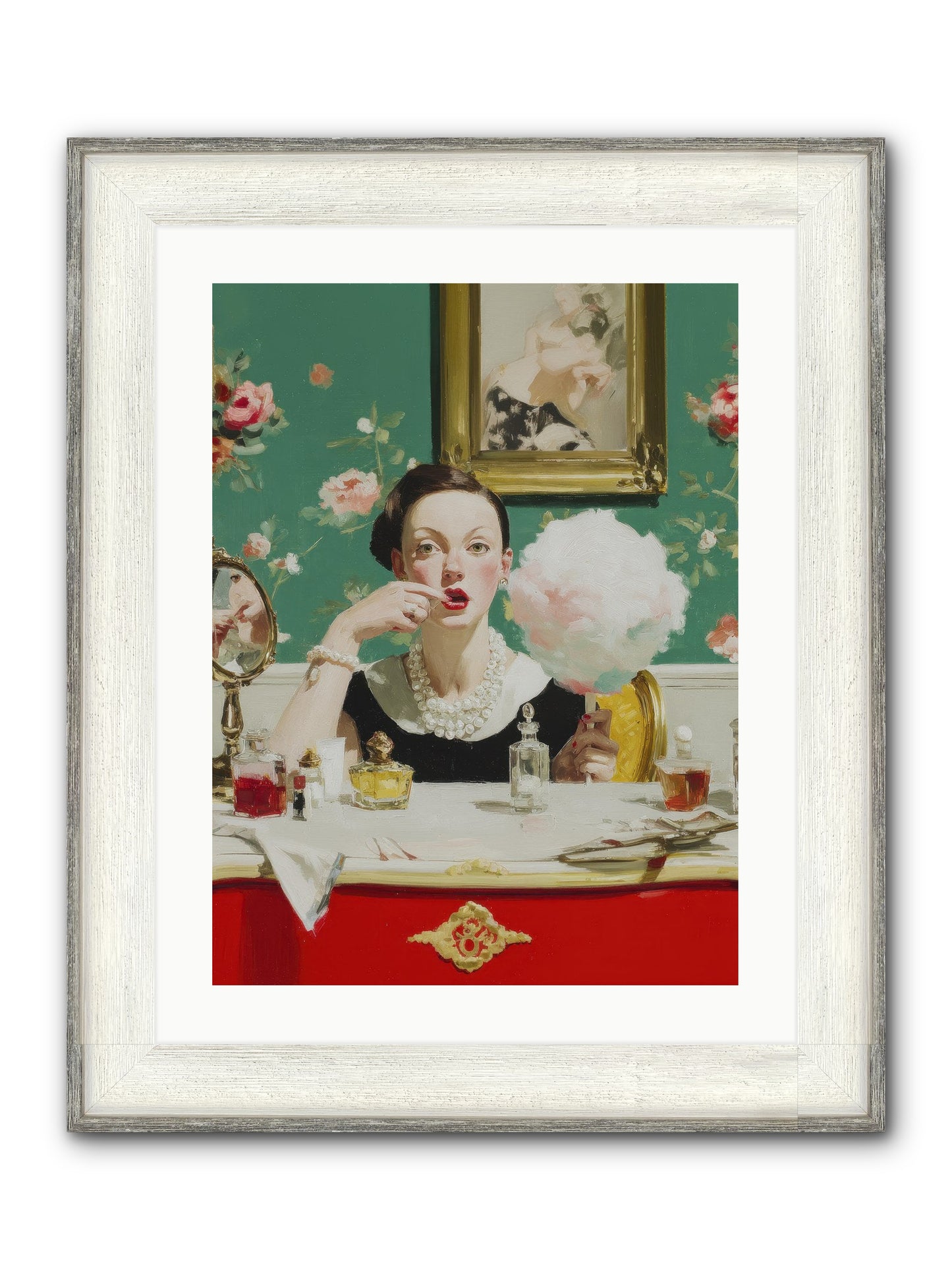 The Parlour Of Lost Accessories Framed Print - Driftwood White 18x24