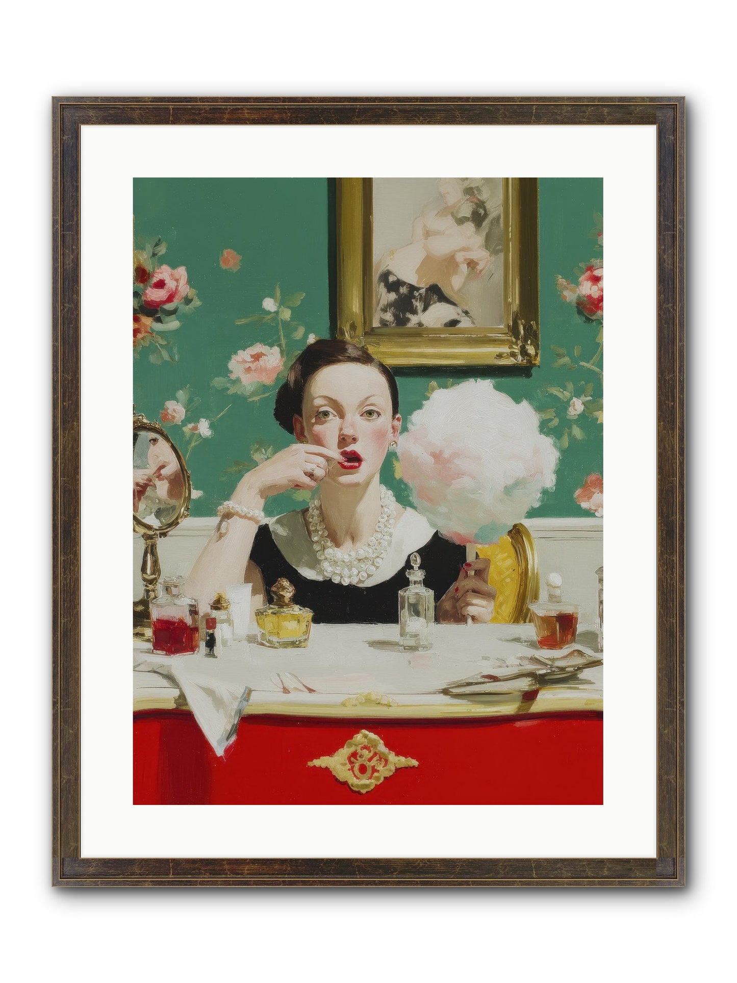 The Parlour Of Lost Accessories Framed Print - Slimwoods Black/Gold 18x24