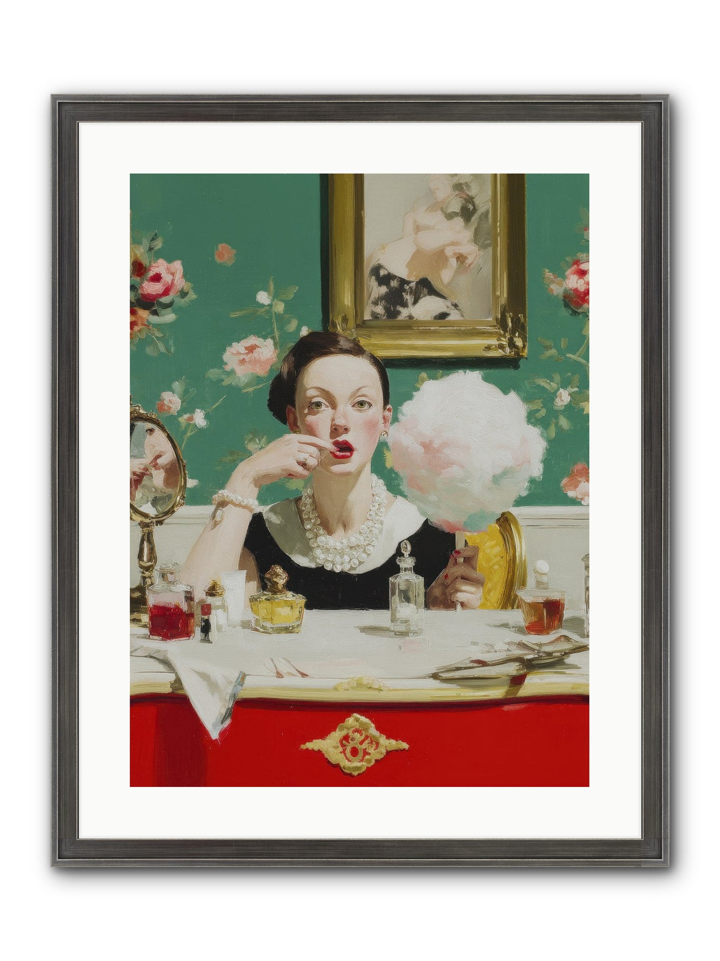The Parlour Of Lost Accessories Framed Print - Slimwoods Black/Silver 18x24