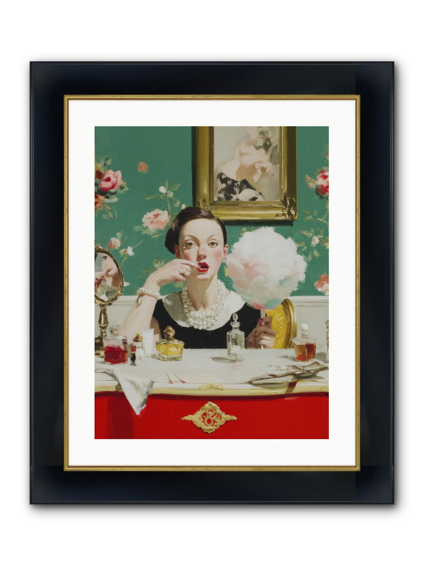 The Parlour Of Lost Accessories Framed Print - Wide Black w/Gold 18x24