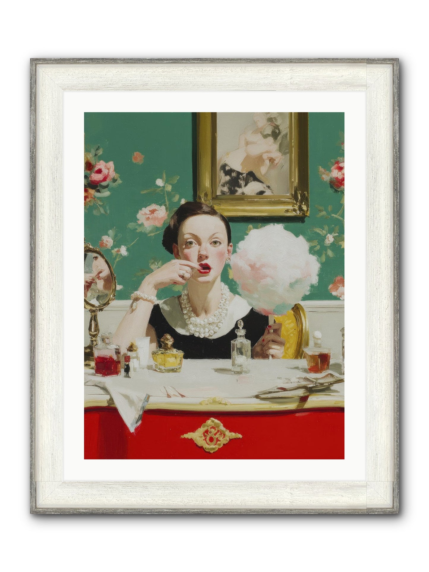 The Parlour Of Lost Accessories Framed Print - Driftwood White 24x32