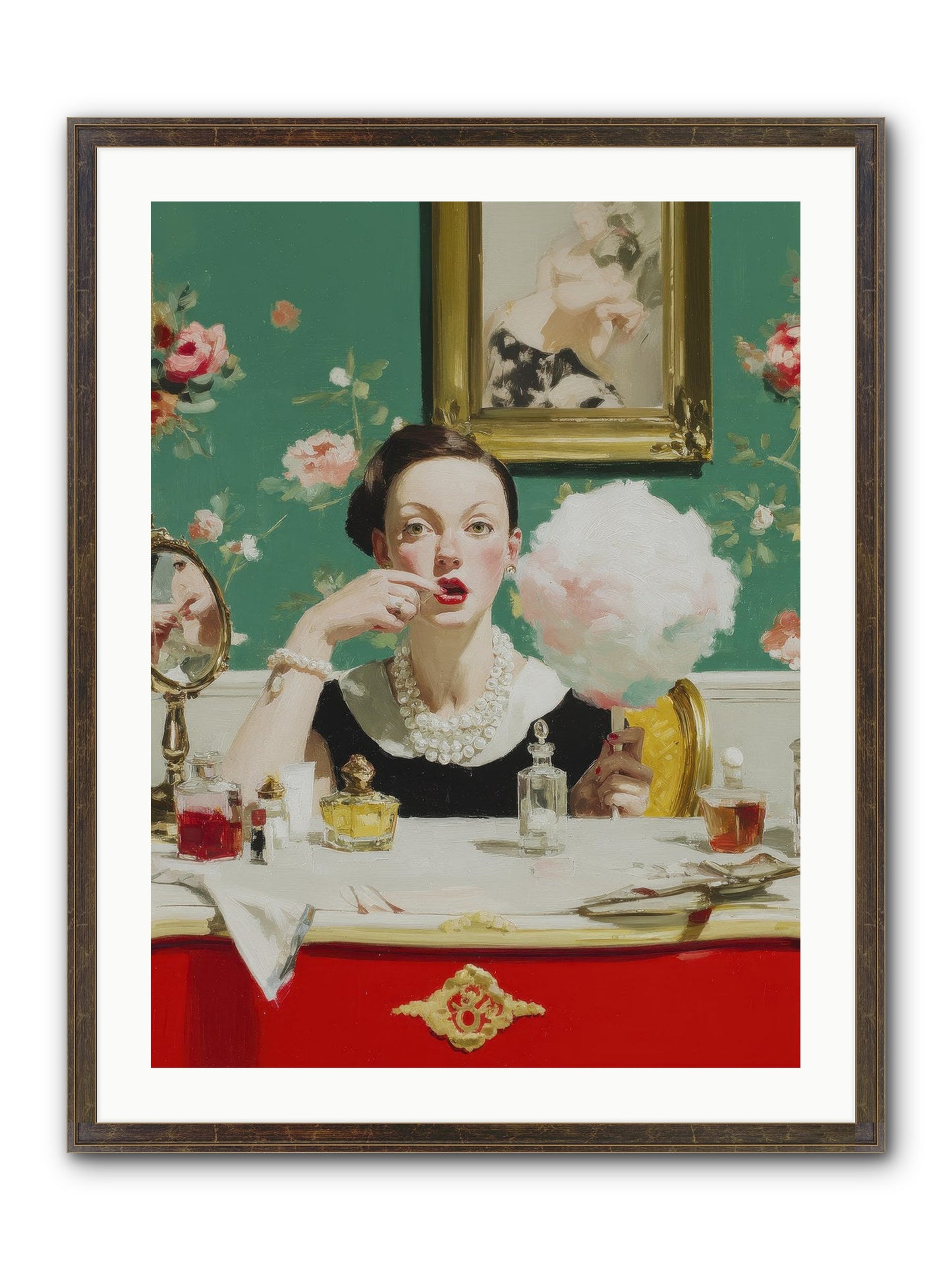 The Parlour Of Lost Accessories Framed Print - Slimwoods Black/Gold 24x32