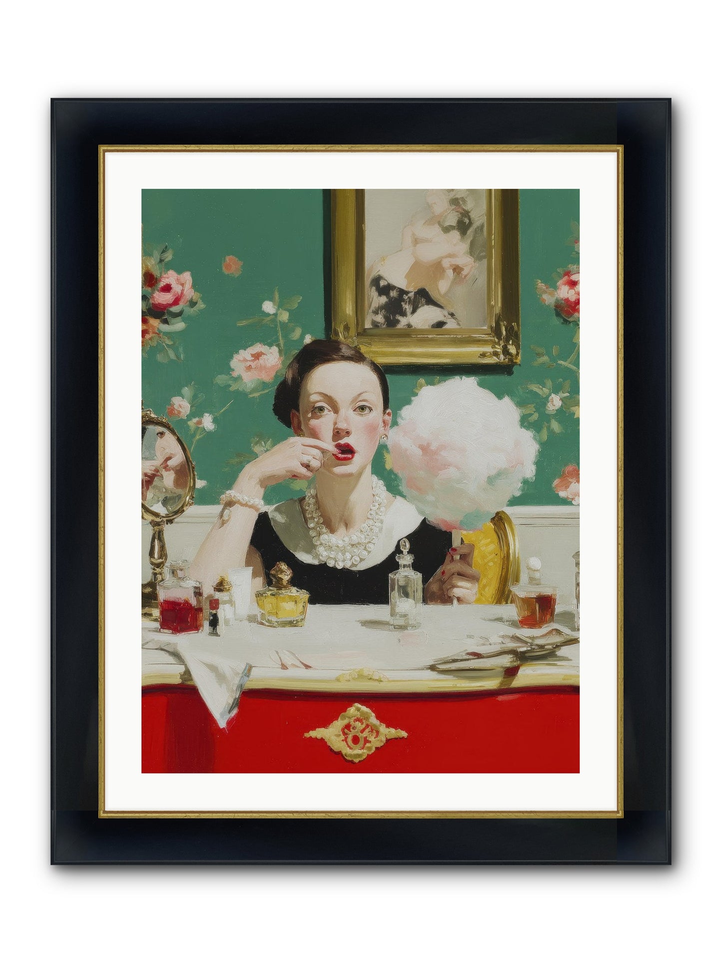 The Parlour Of Lost Accessories Framed Print - Wide Black w/Gold 24x32