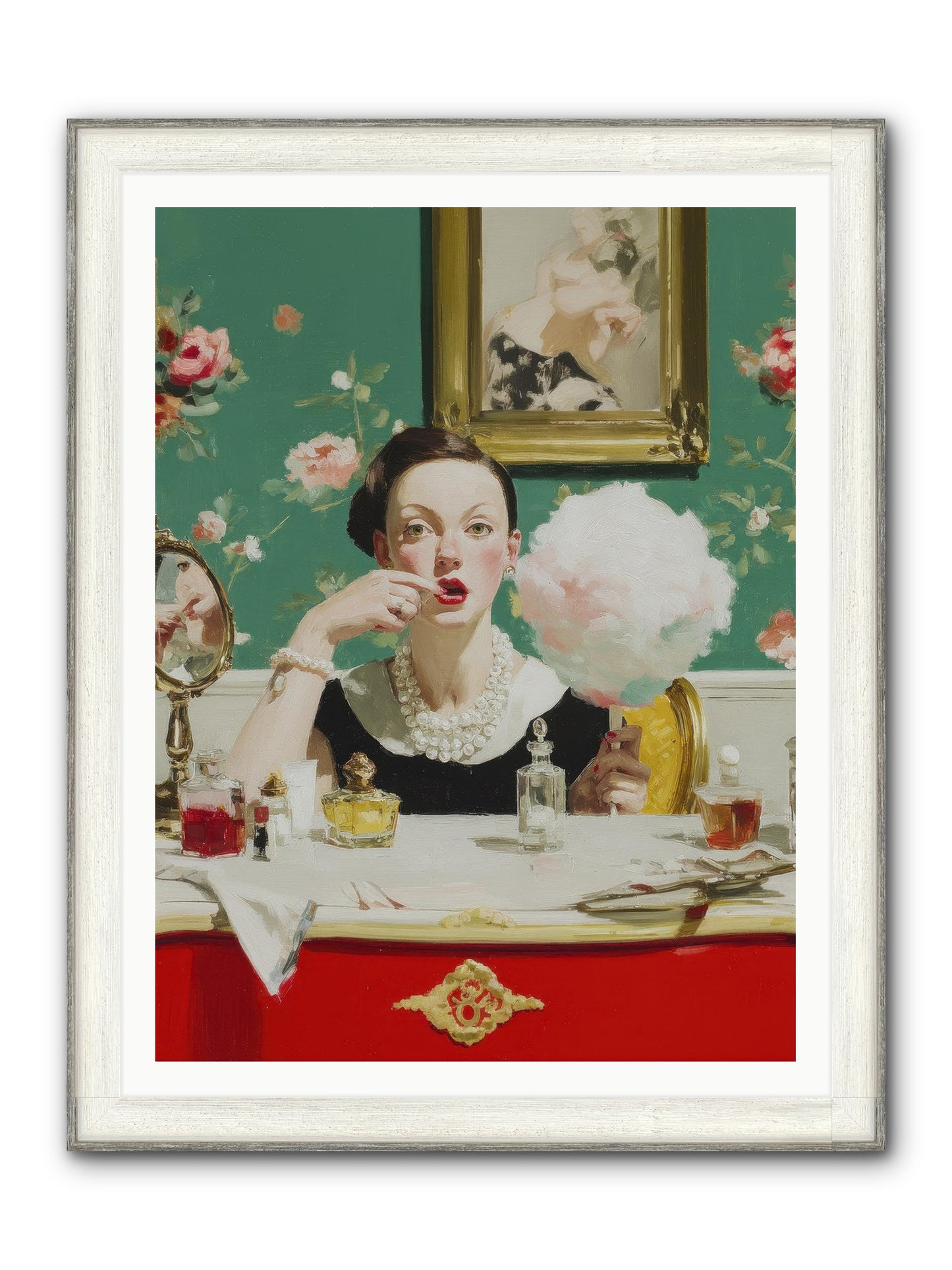 The Parlour Of Lost Accessories Framed Print - Driftwood White 36x48