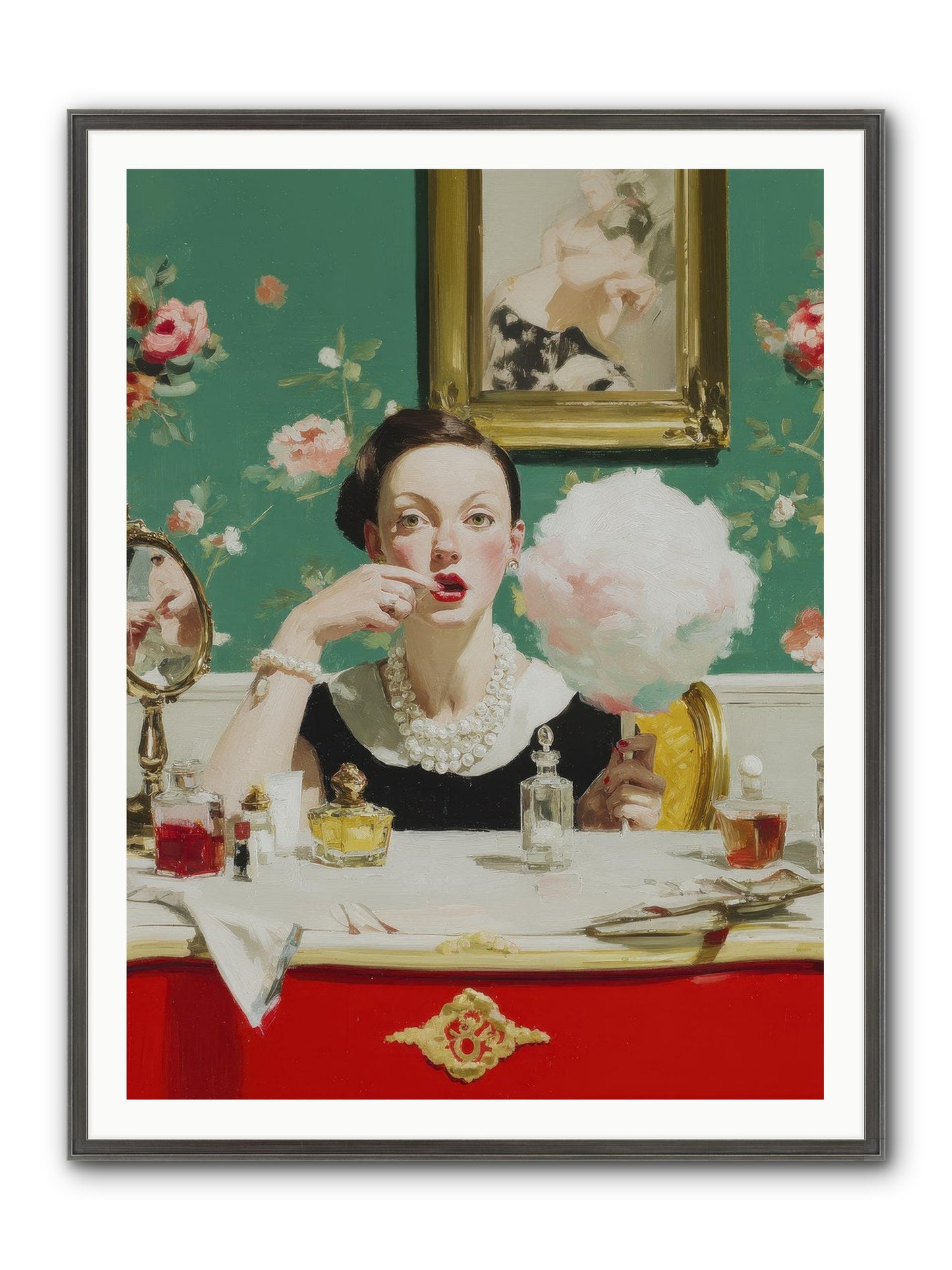 The Parlour Of Lost Accessories Framed Print - Slimwoods Black/Silver 36x48