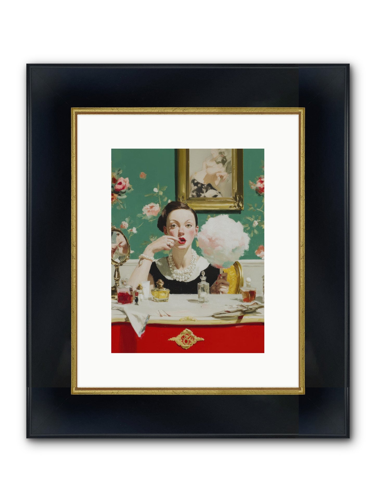 The Parlour Of Lost Accessories Framed Print - Wide Black w/Gold 9x12