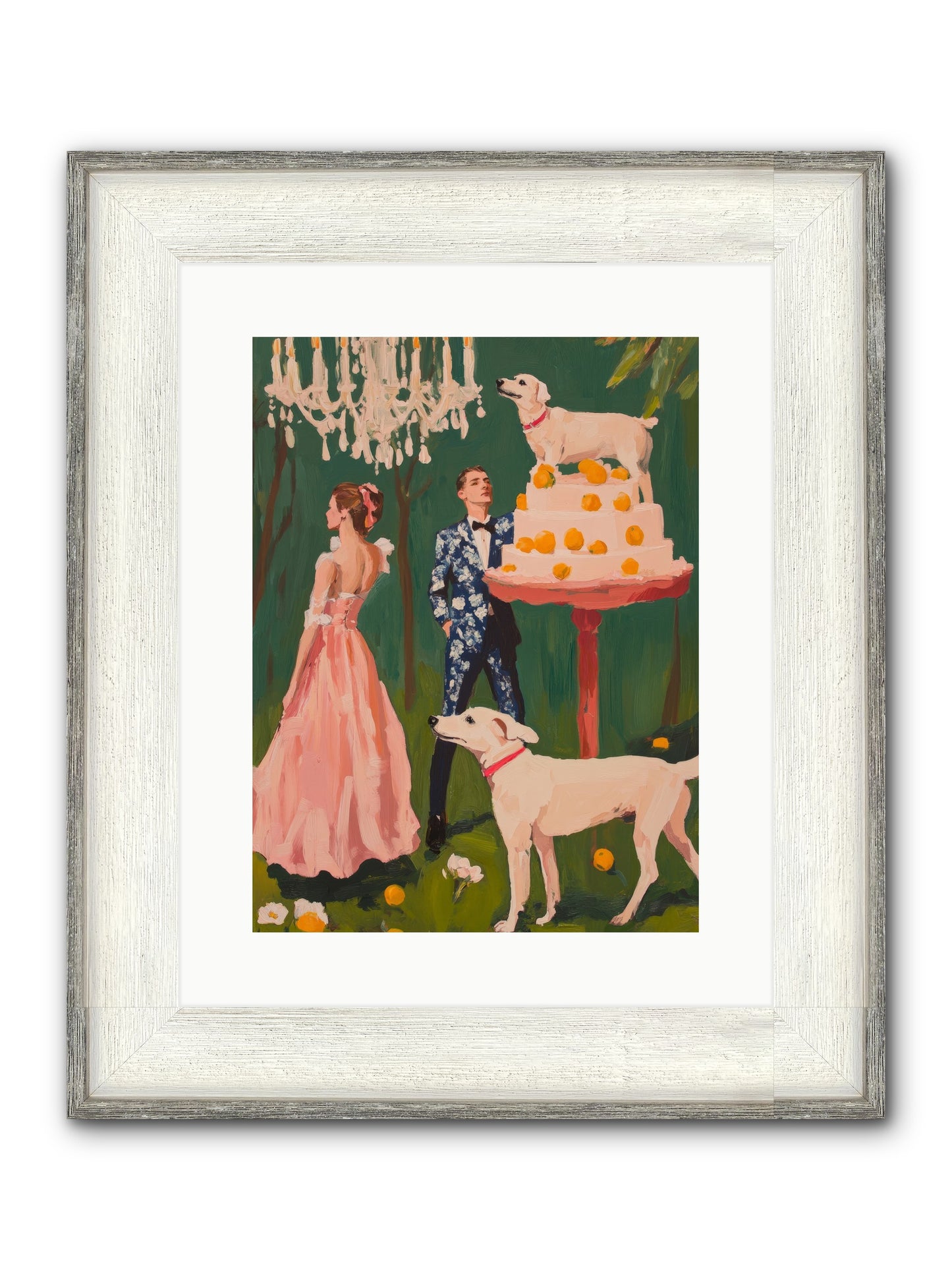 The Pastry Bandit Framed Print - Driftwood White 12x16