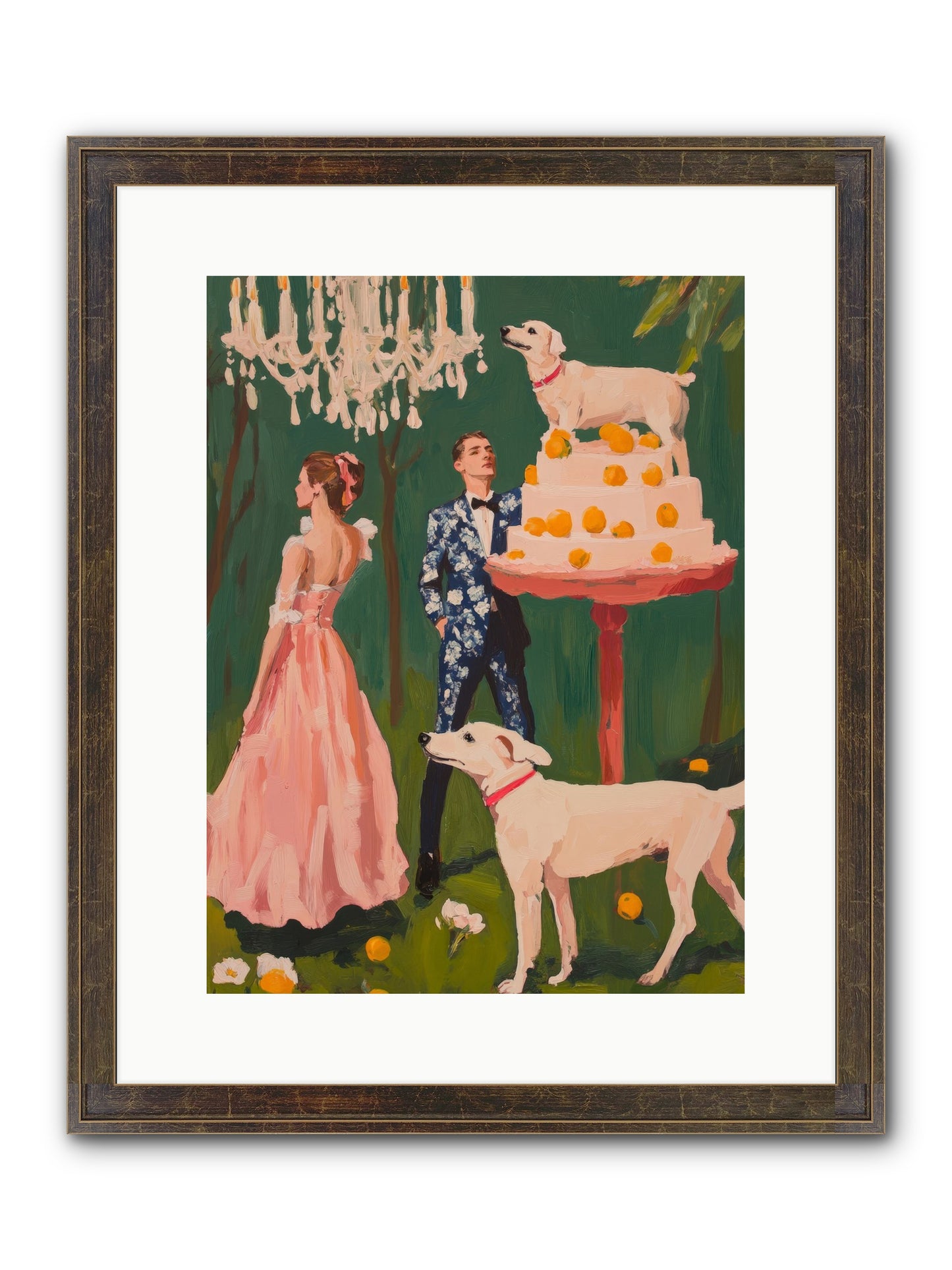 The Pastry Bandit Framed Print - Slimwoods Black/Gold 12x16
