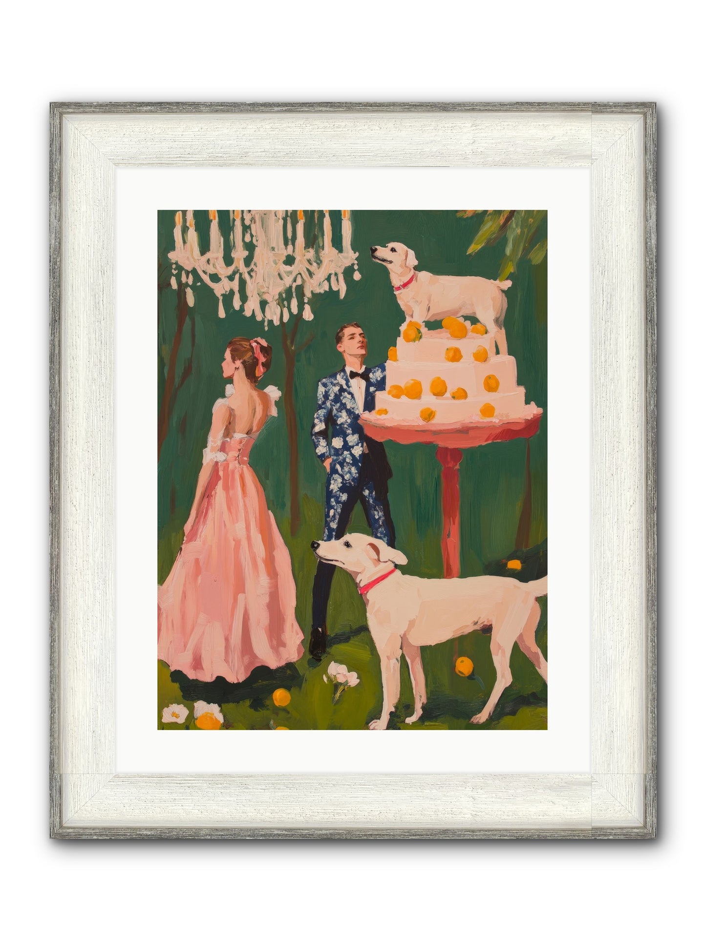 The Pastry Bandit Framed Print - Driftwood White 18x24